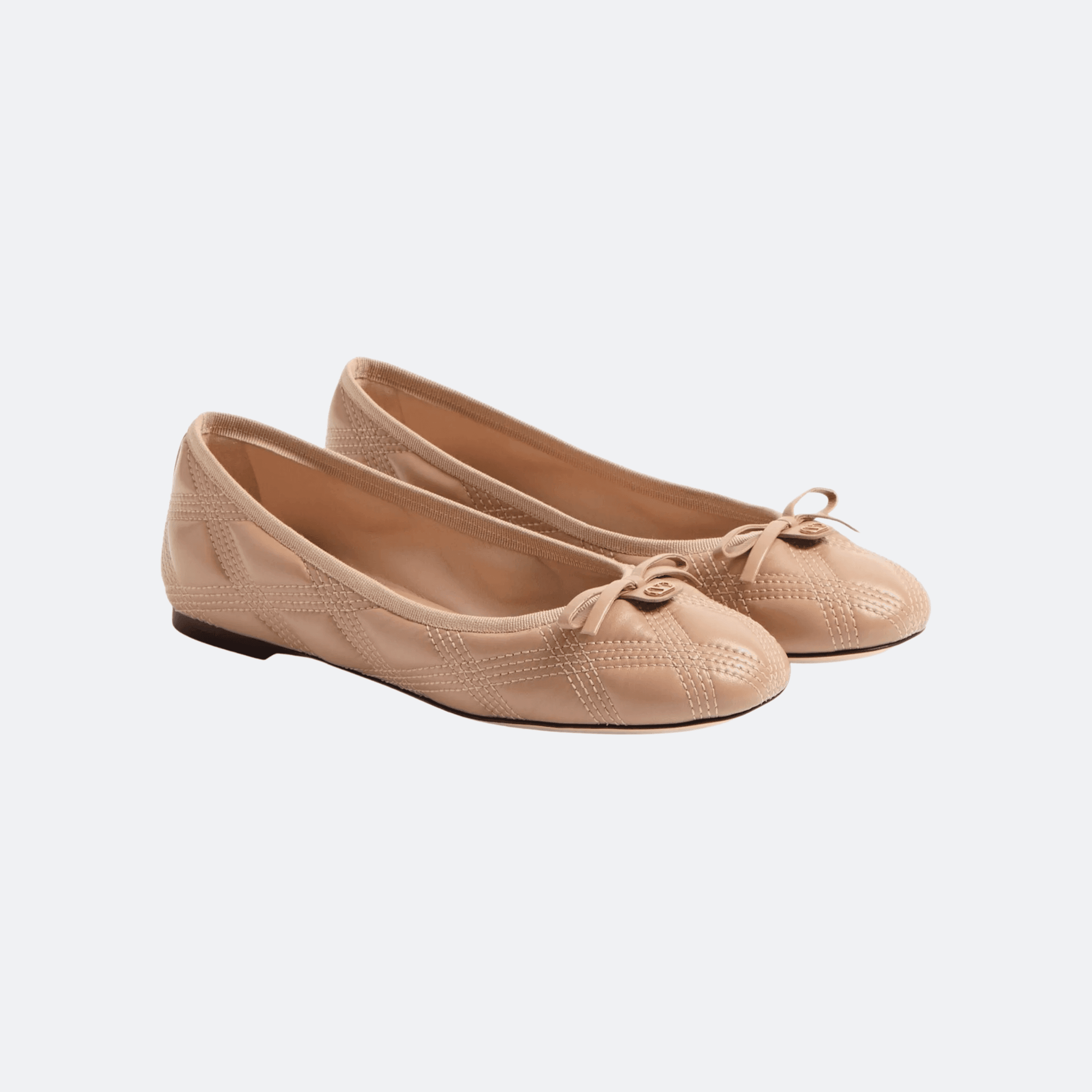 Valentino Garavani VLogo Signature Quilted Leather Ballet Flat - Powder alternate