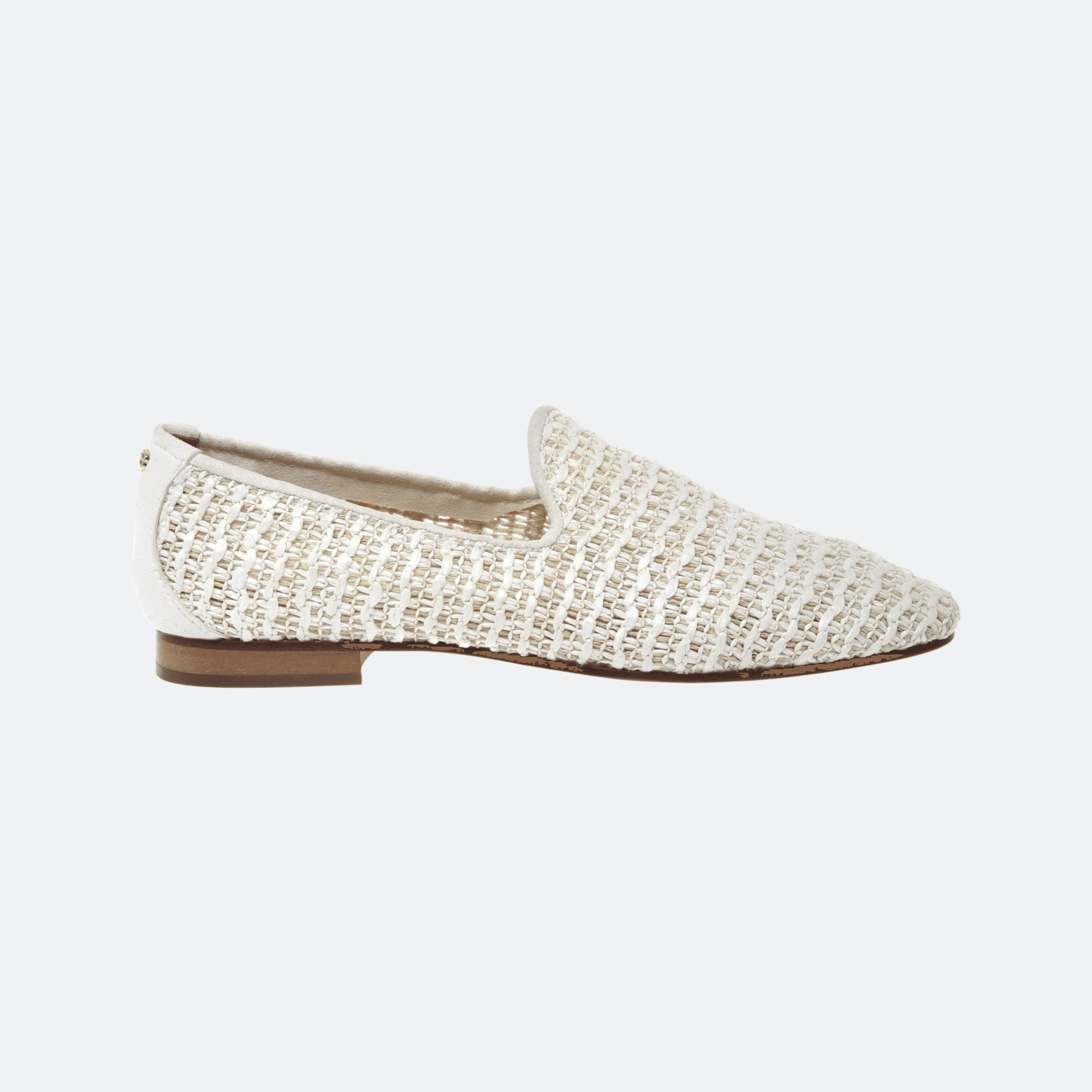 Baldinini Raffia Loafer For Women - White