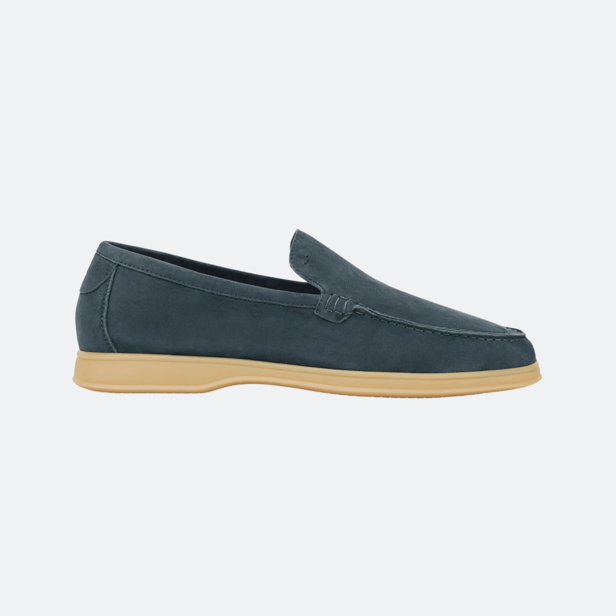 Boggi Milano Aria En Daim Mocassins Suede Shoes for Men - Blue
