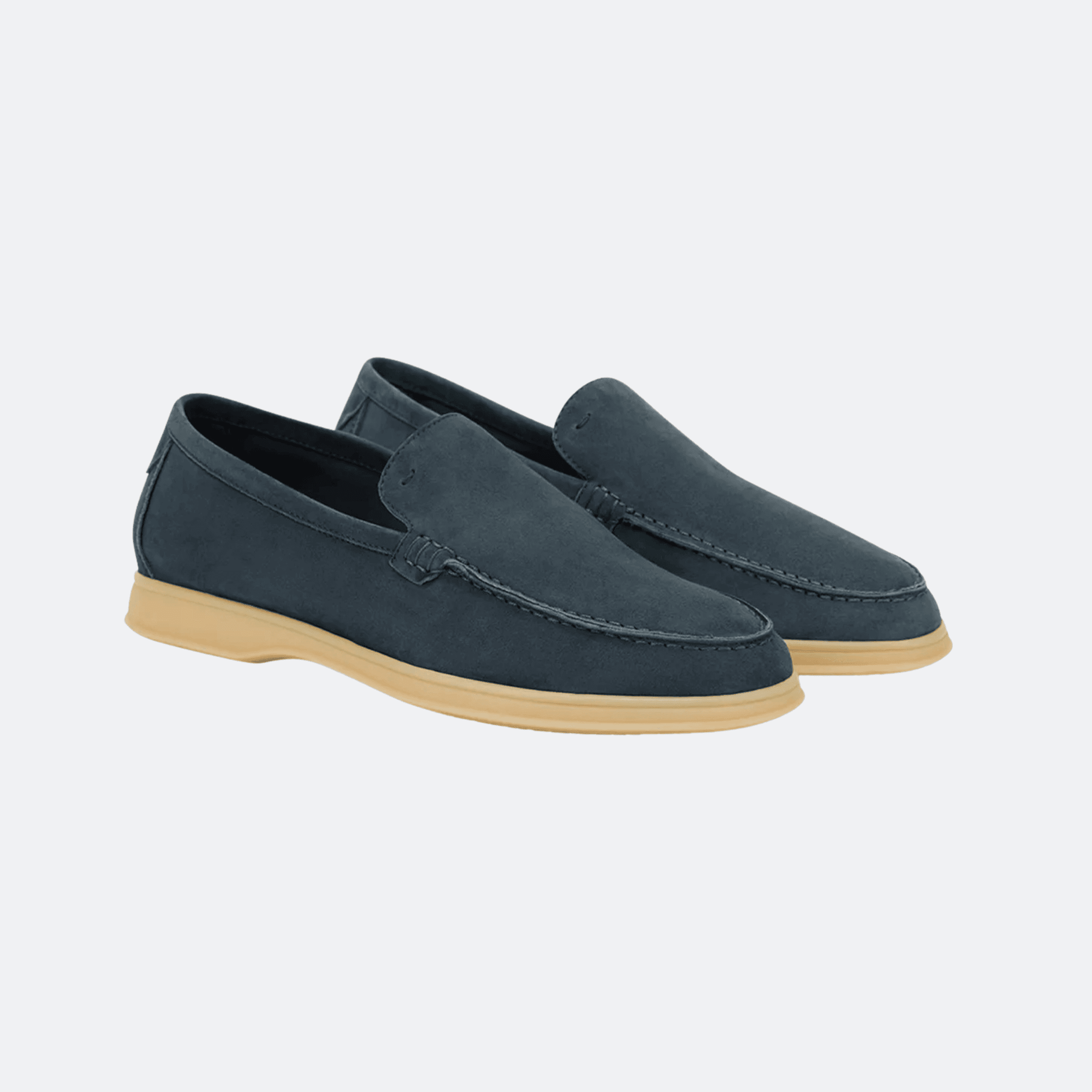 Boggi Milano Aria En Daim Mocassins Suede Shoes for Men - Blue alternate