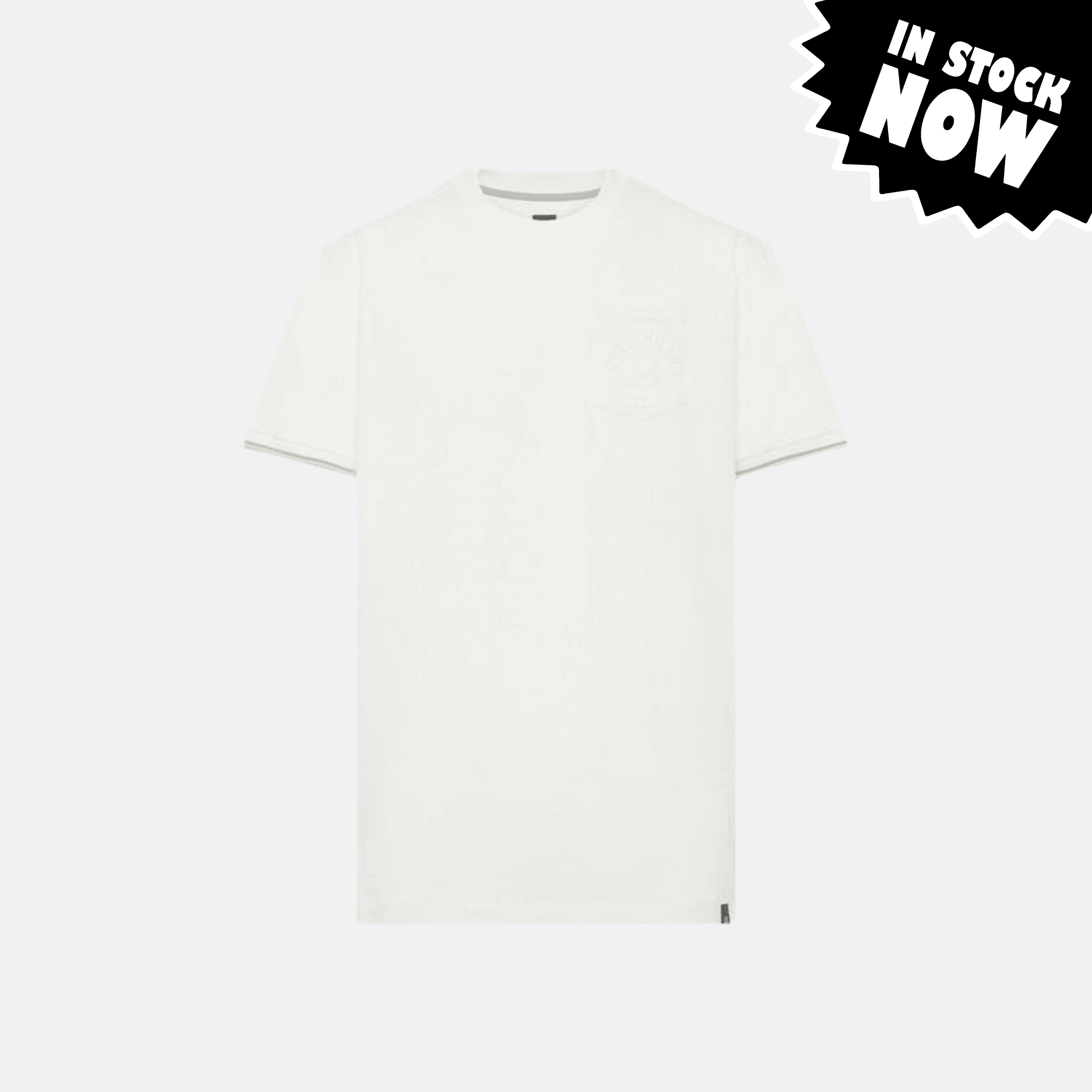 Boggi Milano Cotton T-Shirt With Pocket - Off White (XXL - In Stock)