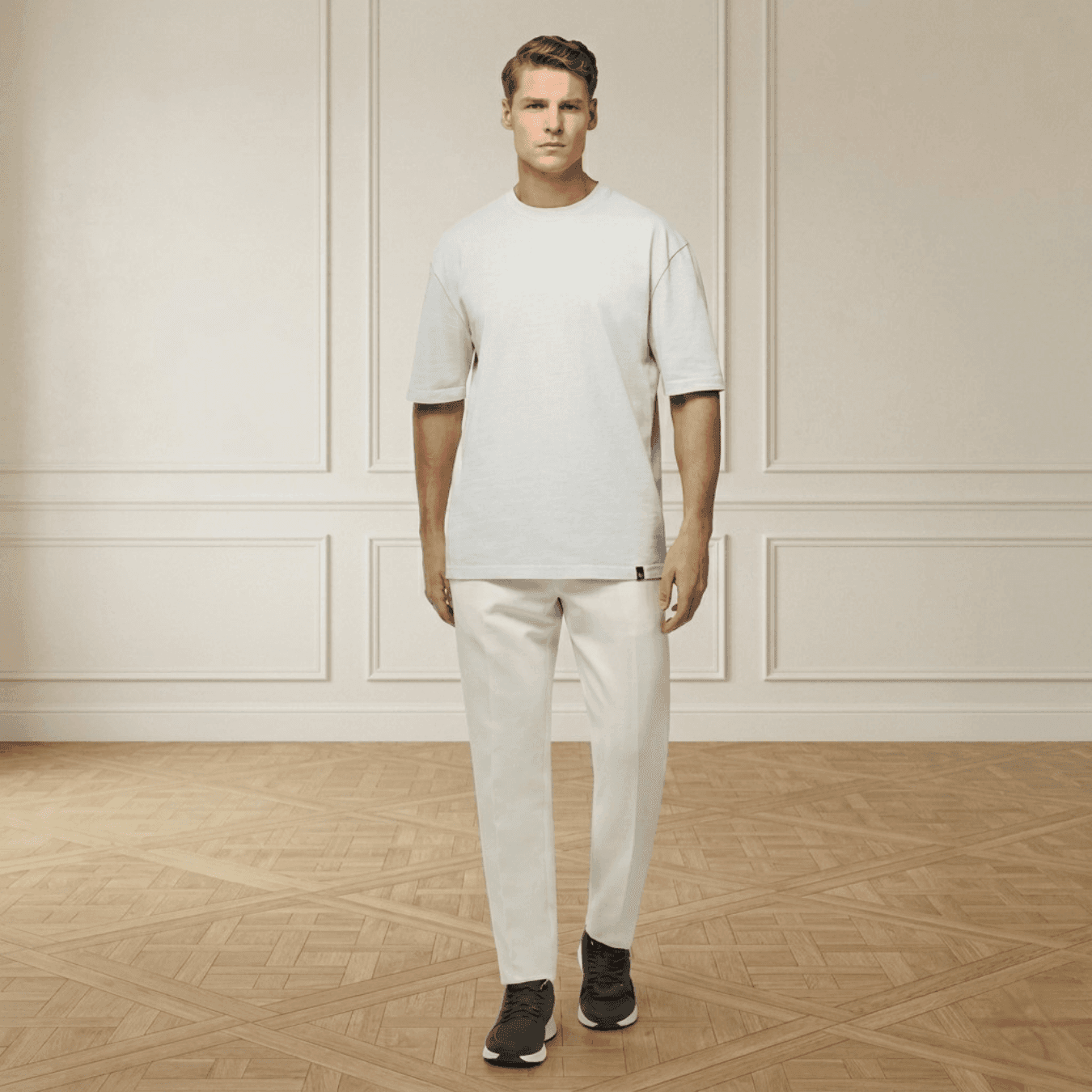 Boggi Milano Essential Cotton Oversized T-Shirt - Grey alternate