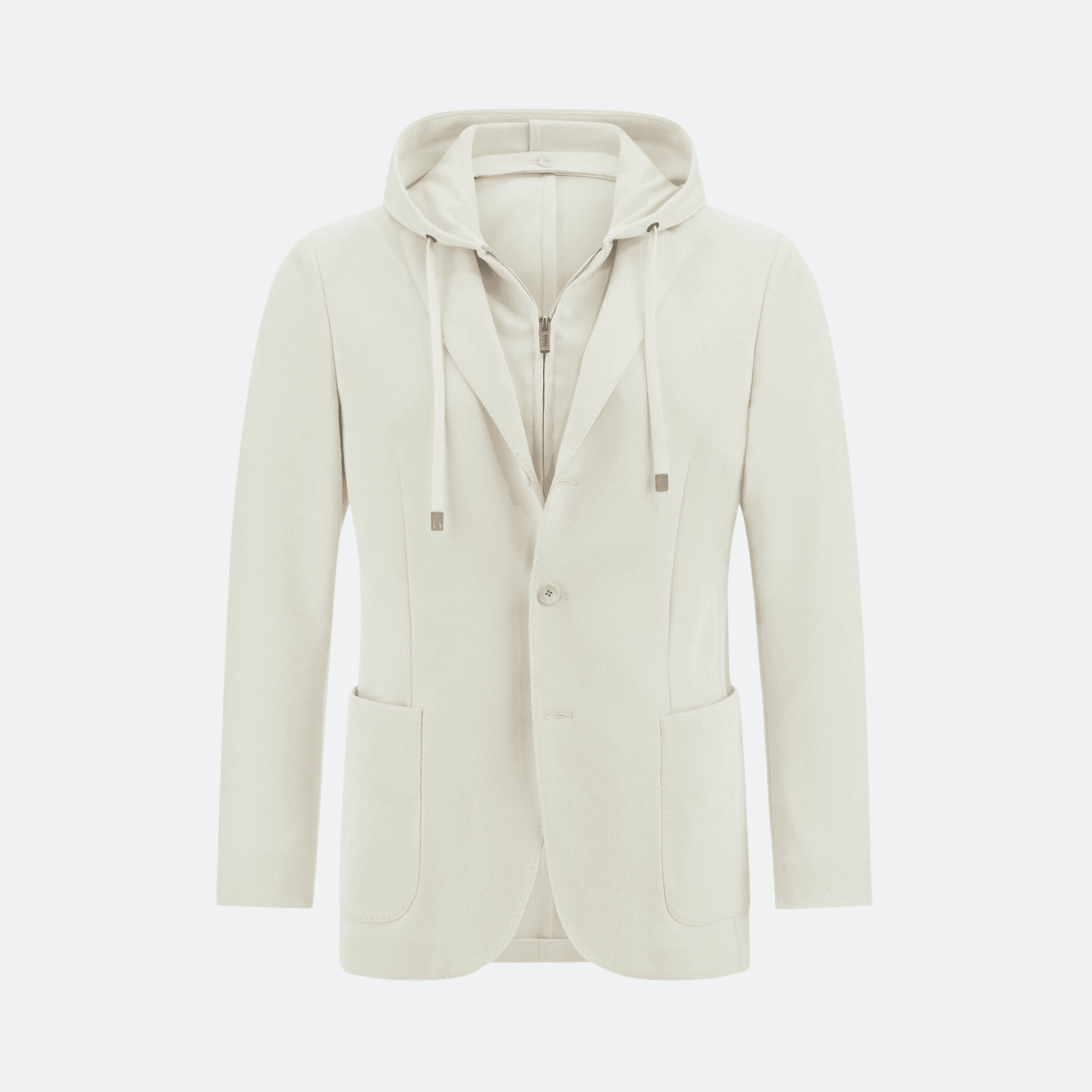 Boggi Milano Madison Sweatshirt Jacket For Men - Cream alternate
