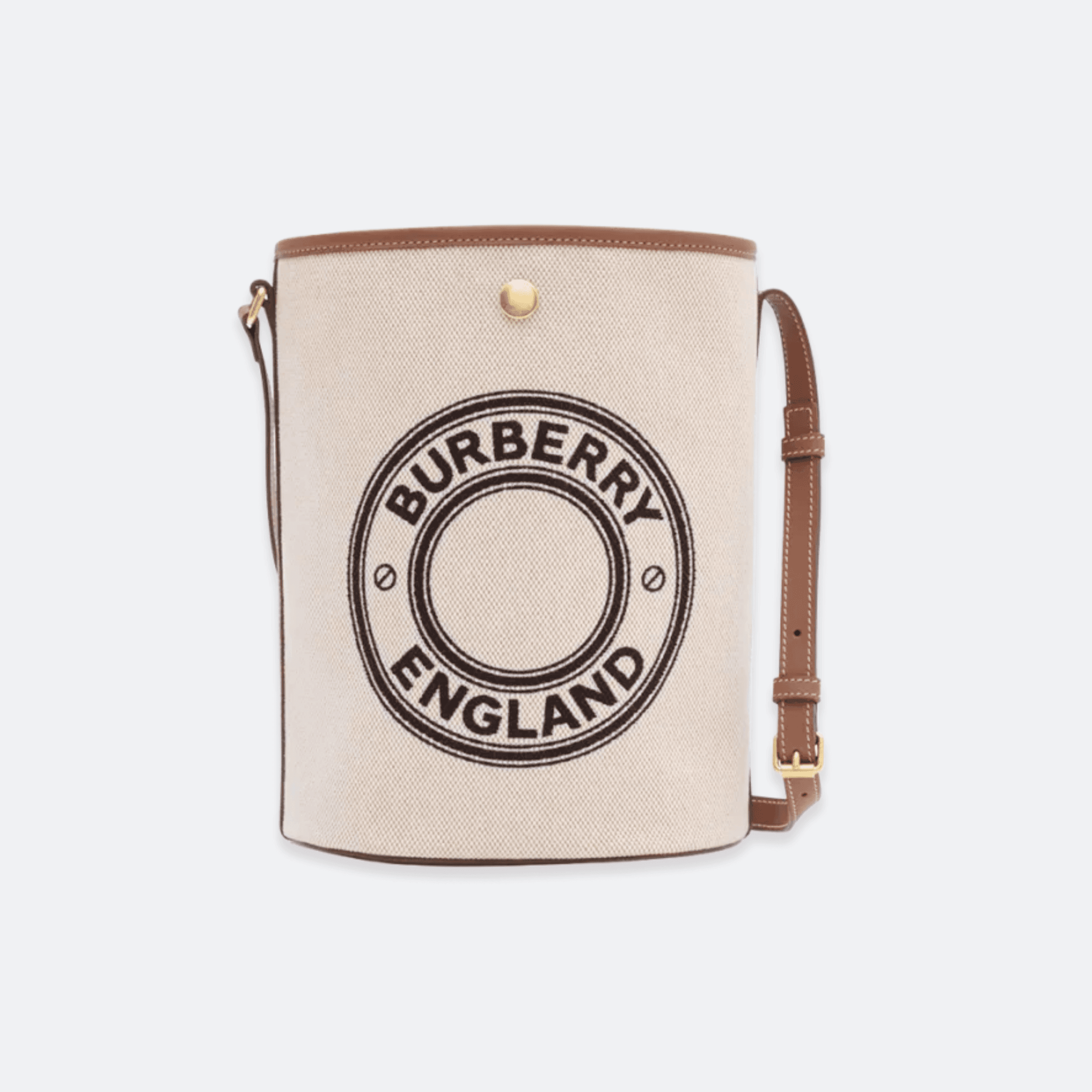 Burberry Canvas Bucket Bag for Women - Natural Beige
