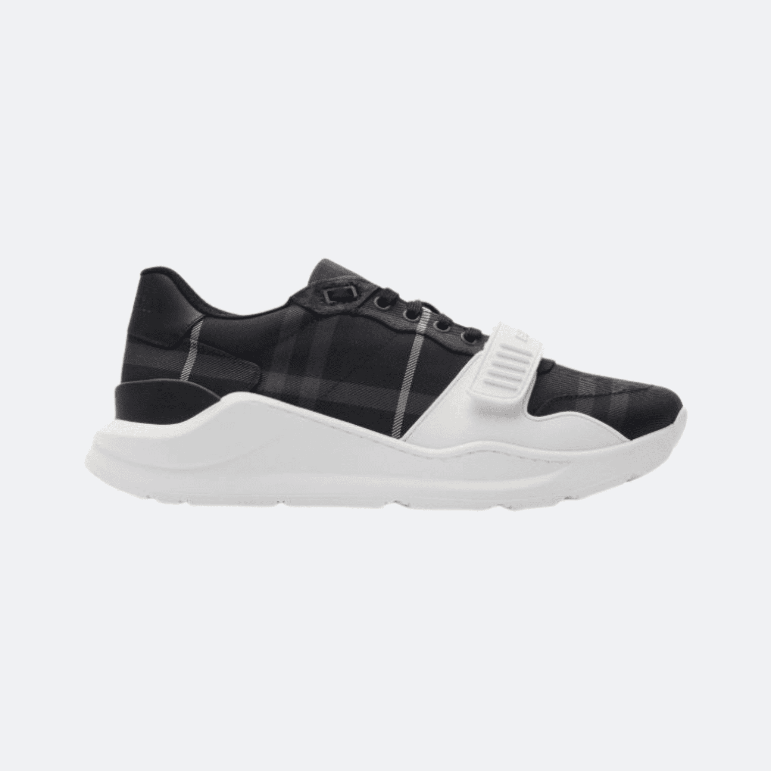 Burberry Check Sneakers For Men - Navy/White