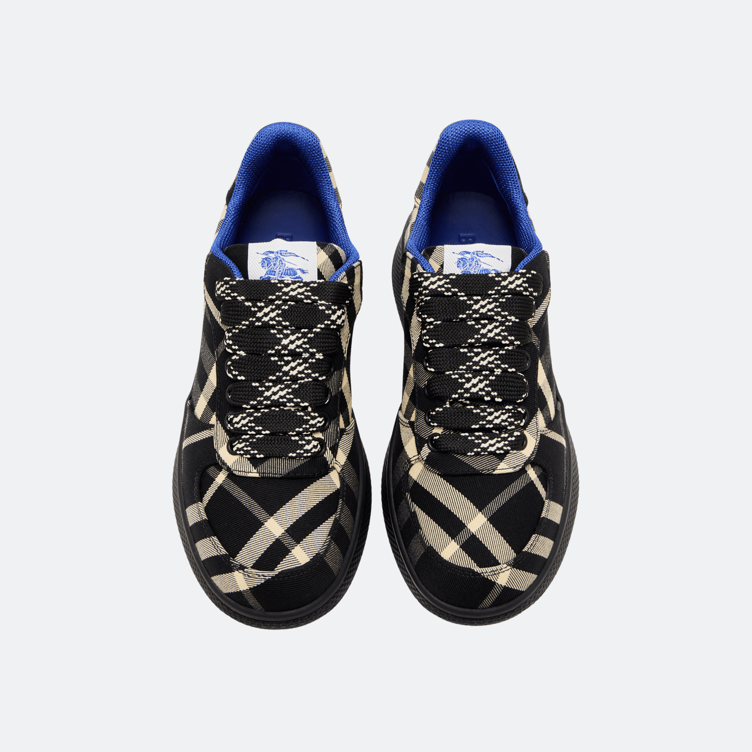 Burberry Check Terrace Sneakers For Women - Archive Beige/Black alternate