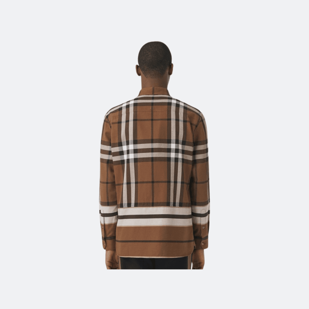 Burberry Creeton Check Beige Men Shirt alternate