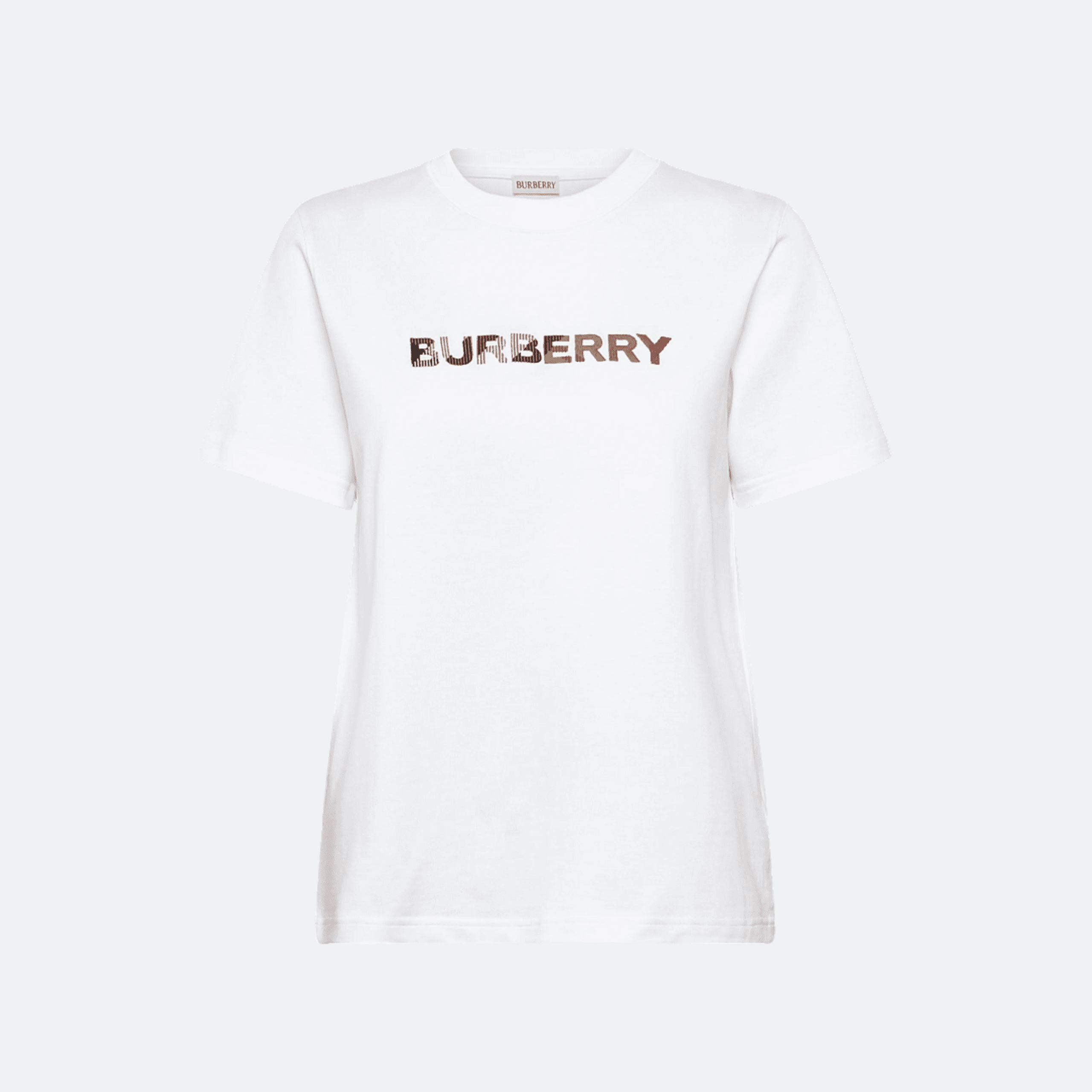 Burberry Embroidered Logo T-Shirt for Women - White