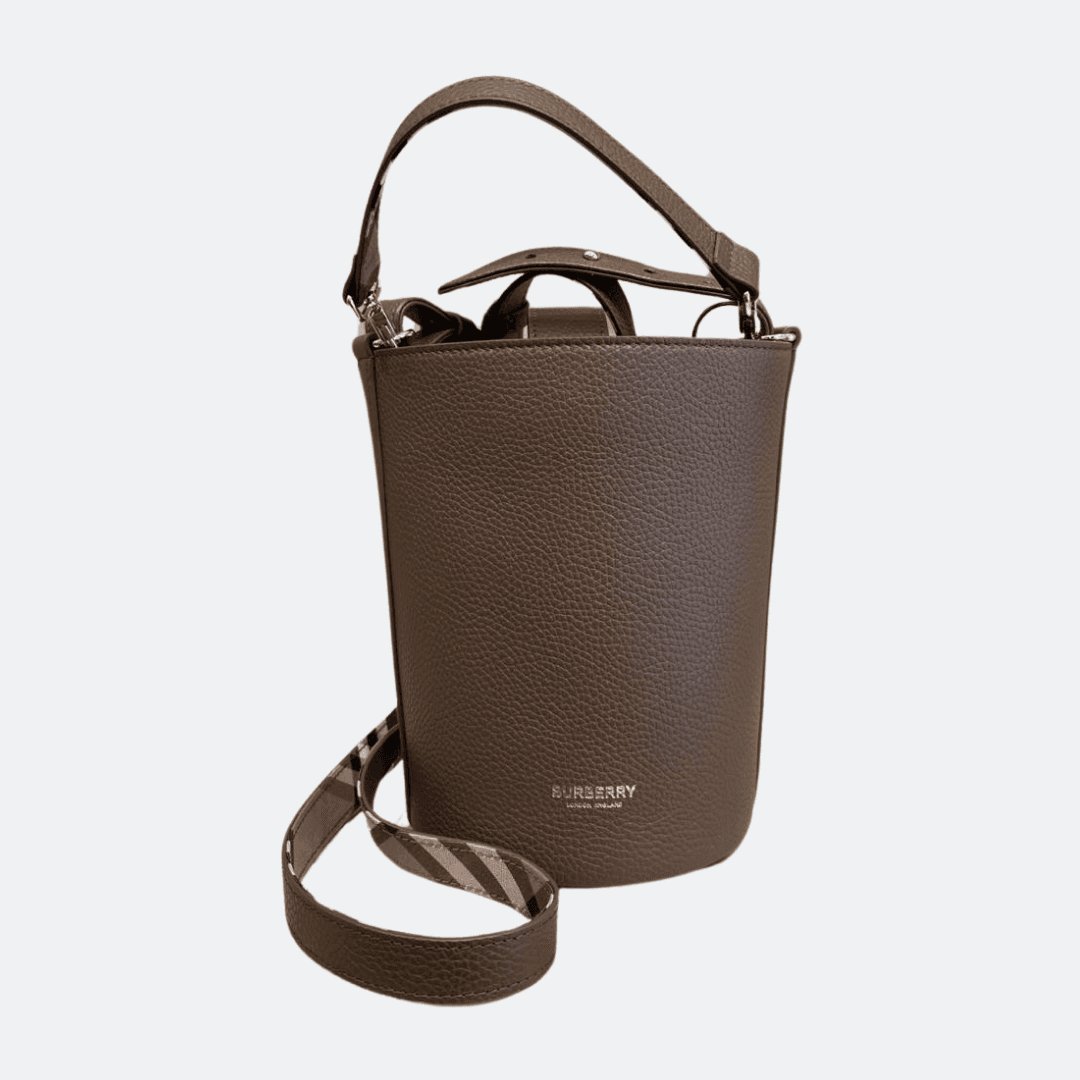 Burberry Leather Bucket Bag