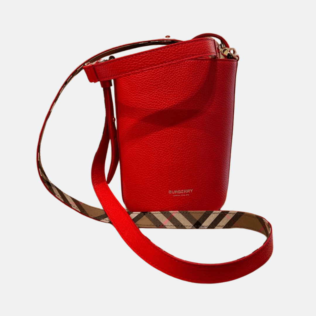 Burberry Leather Bucket Bag