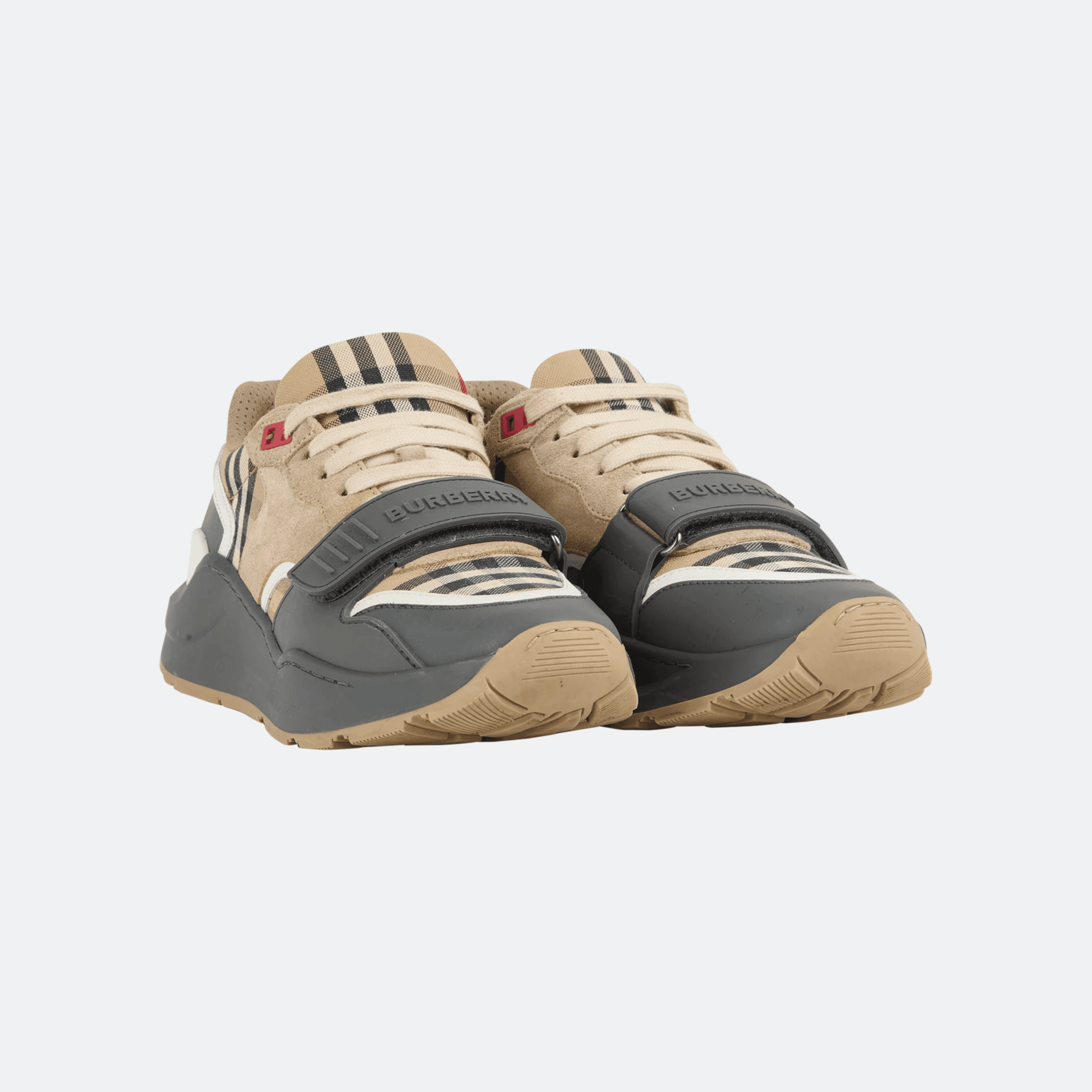 Burberry Ramsey Sneakers For Men – Archive Beige Check And Dark Charcoal alternate