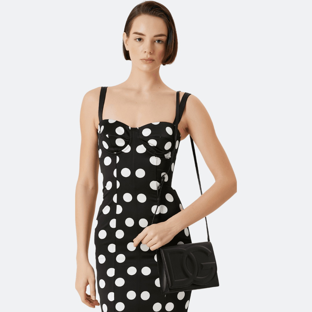 Dolce & Gabbana Black DG Logo Leather Bag alternate