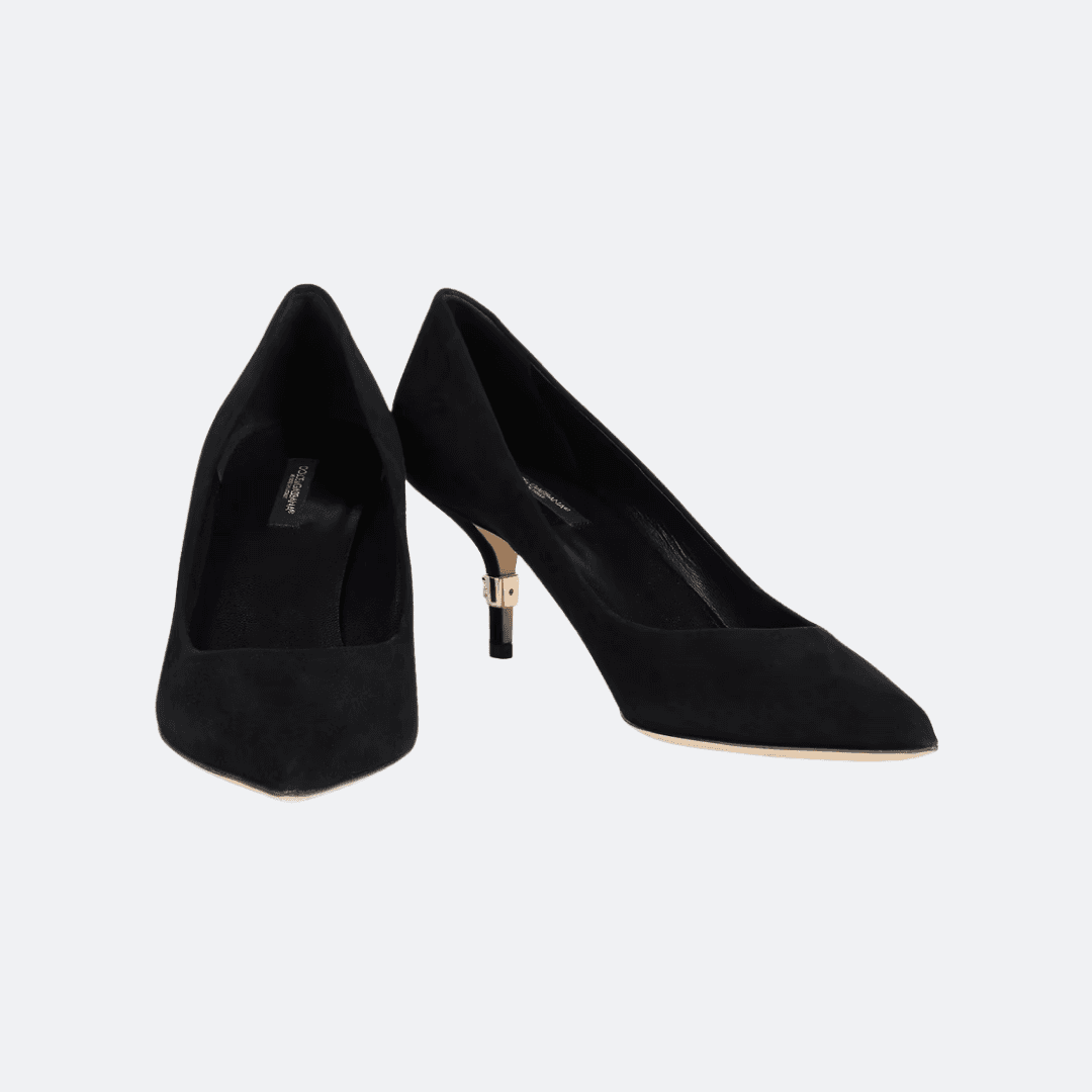 Dolce & Gabbana Black Velvet Pumps alternate