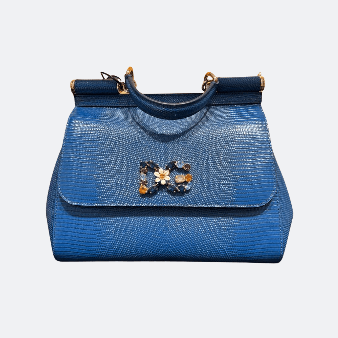 Dolce & Gabbana Blue Sicily Large Bag
