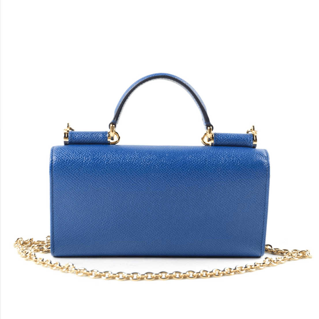 Dolce & Gabbana Blue Von Leather Clutch alternate