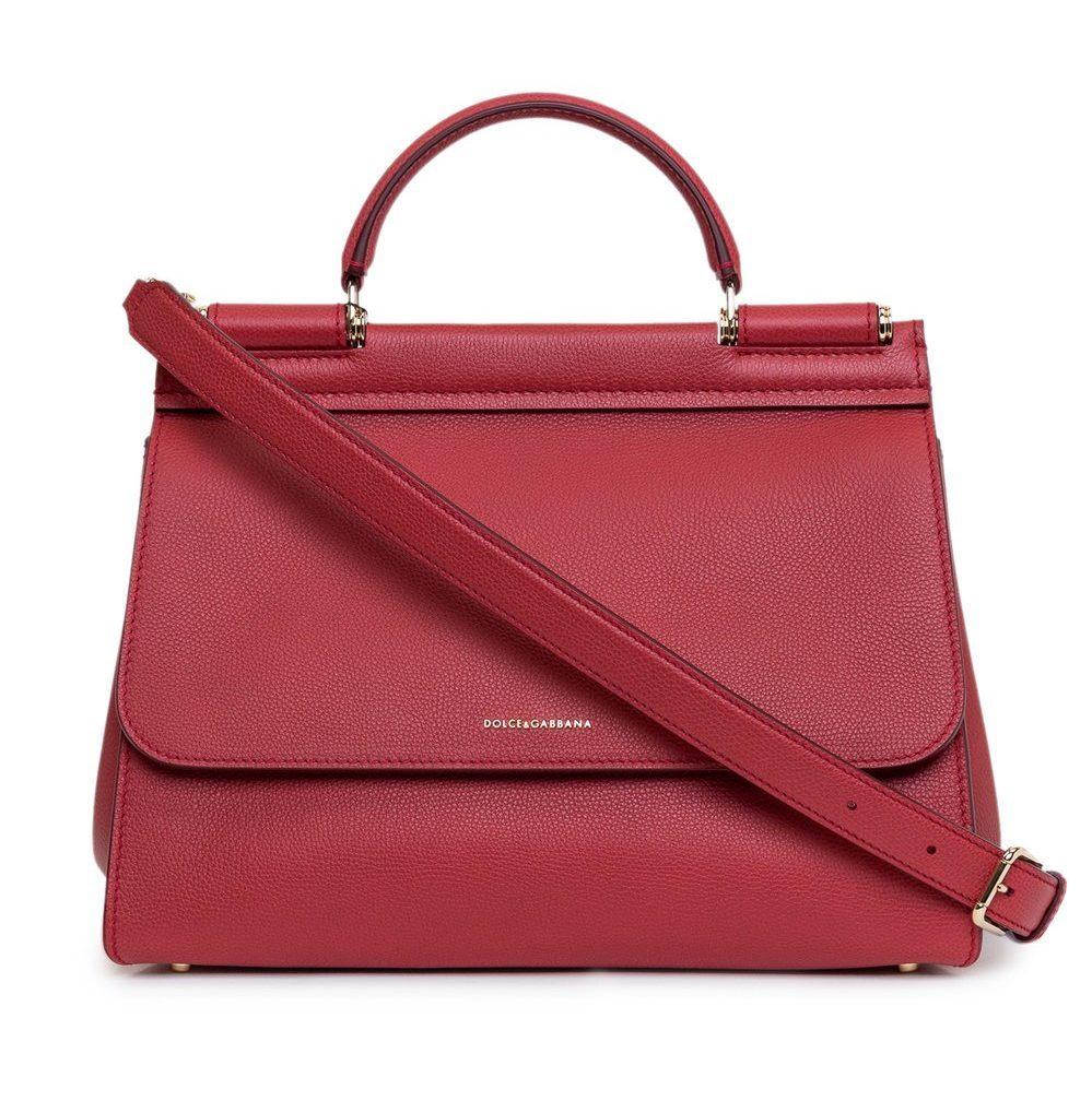 Dolce & Gabbana Calfskin Sicily Red