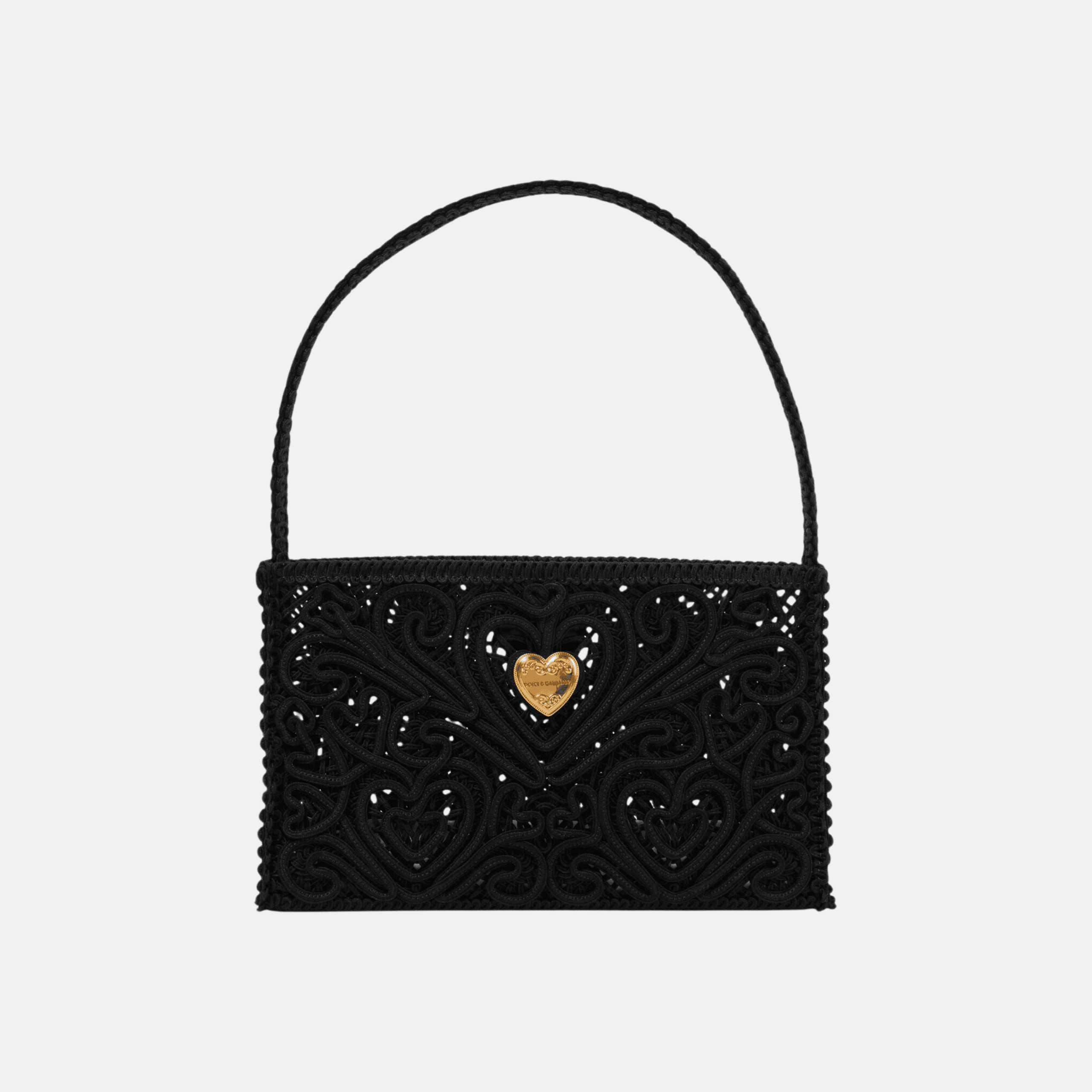Dolce & Gabbana Cordonetto Small Shoulder Bag - Black