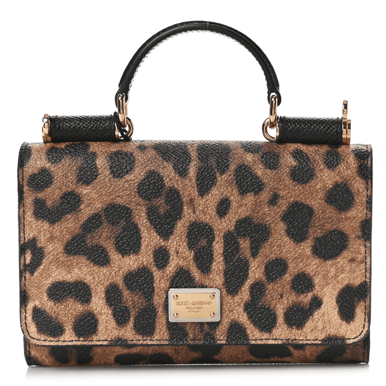 Dolce & Gabbana Dauphine Leopard Print Mini Bag