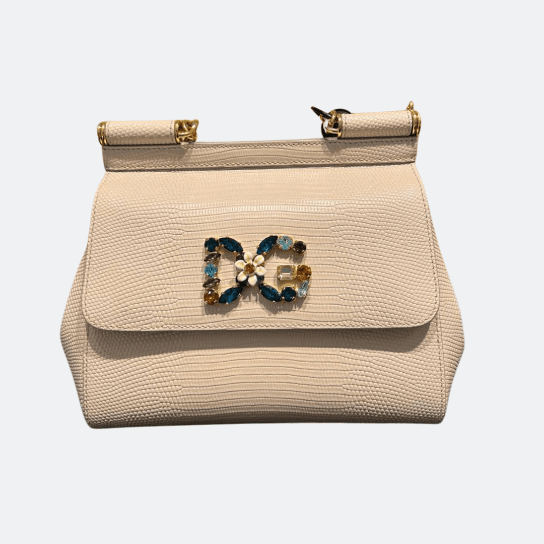 Dolce & Gabbana Ivory Sicily Small Bag