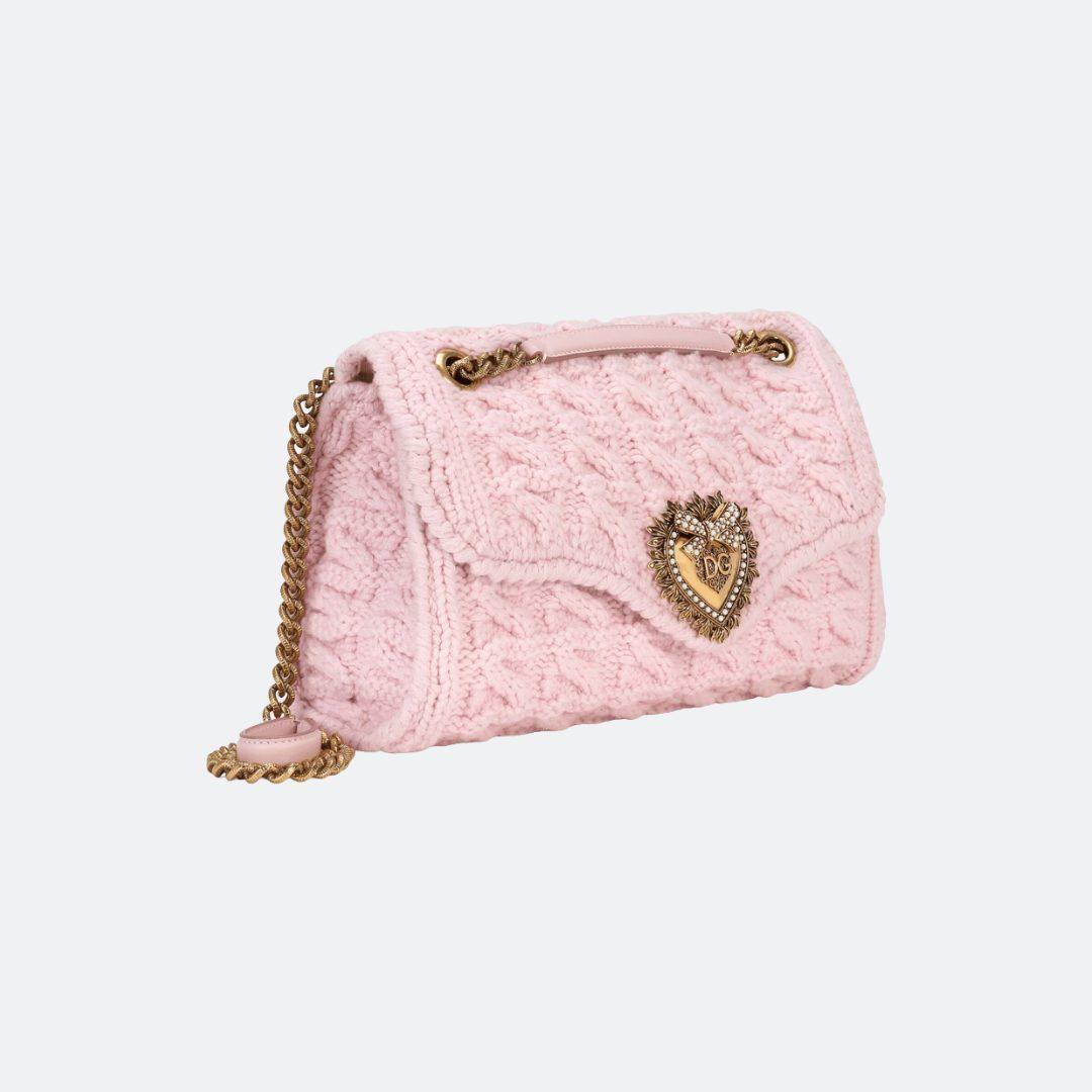 Dolce & Gabbana Large Knit Devotion Shoulder Bag alternate