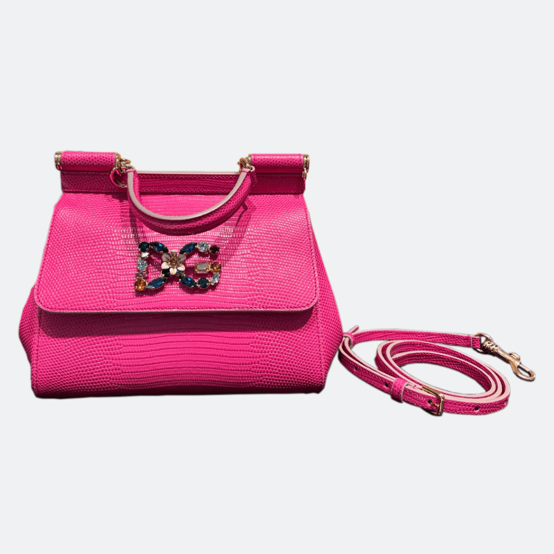 Dolce & Gabbana Pink Sicily Large Bag