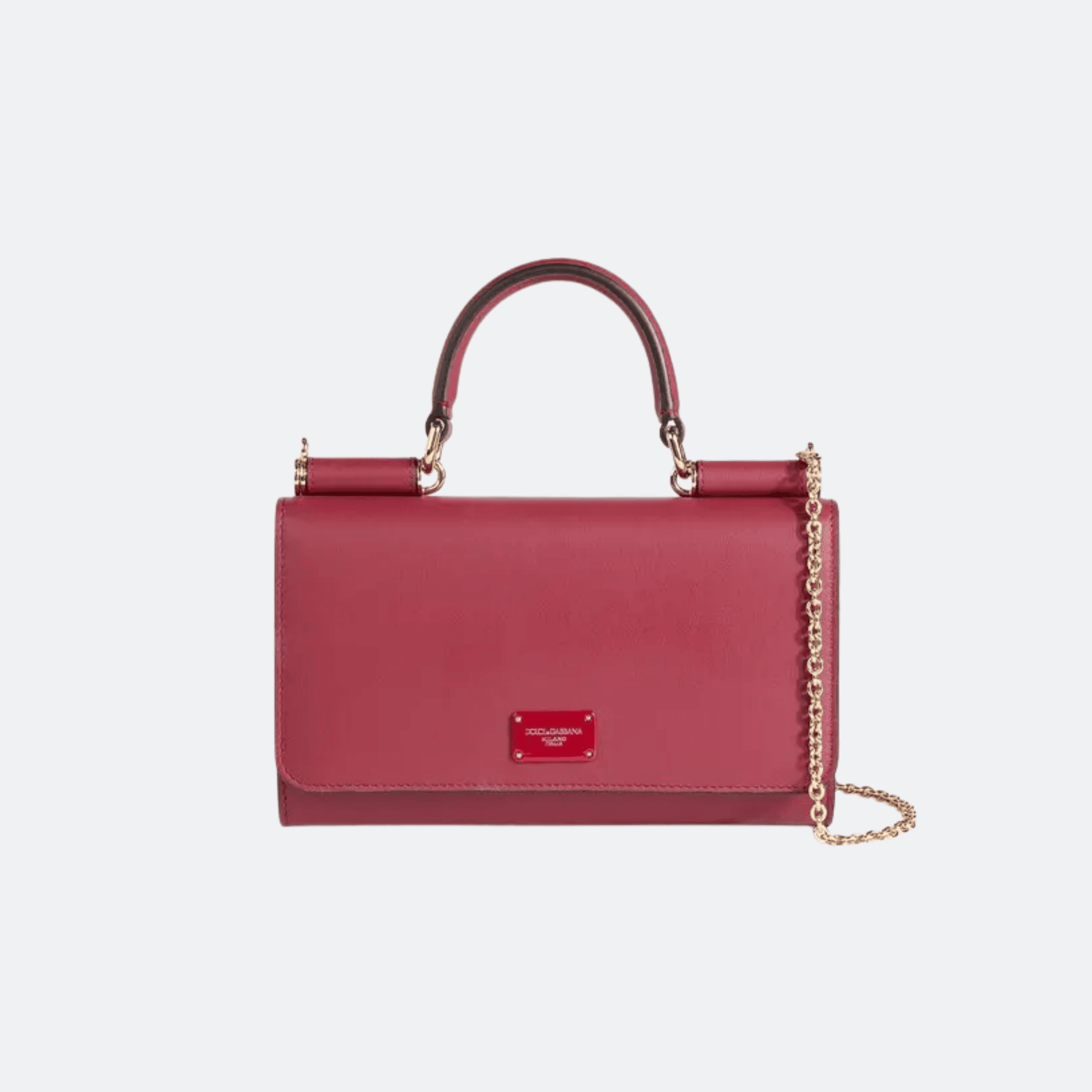 Dolce & Gabbana Sicily Phone Bag - Claret Red