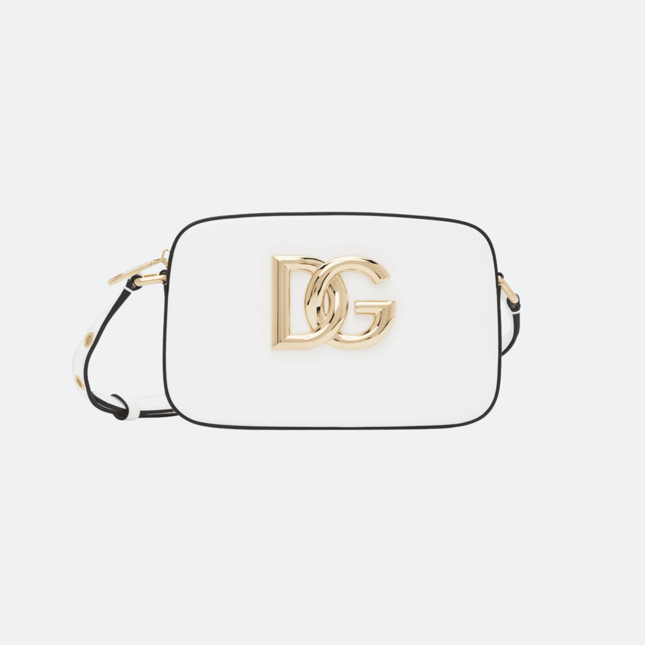 Dolce & Gabbana White Small DG Logo Camera Bag