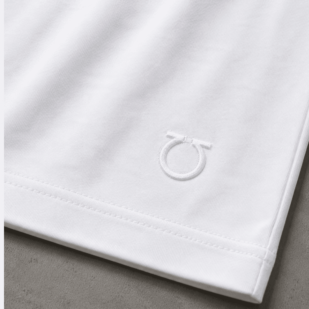 Ferragamo Cotton Jersey T-Shirt for Men with Chest Pocket - White alternate