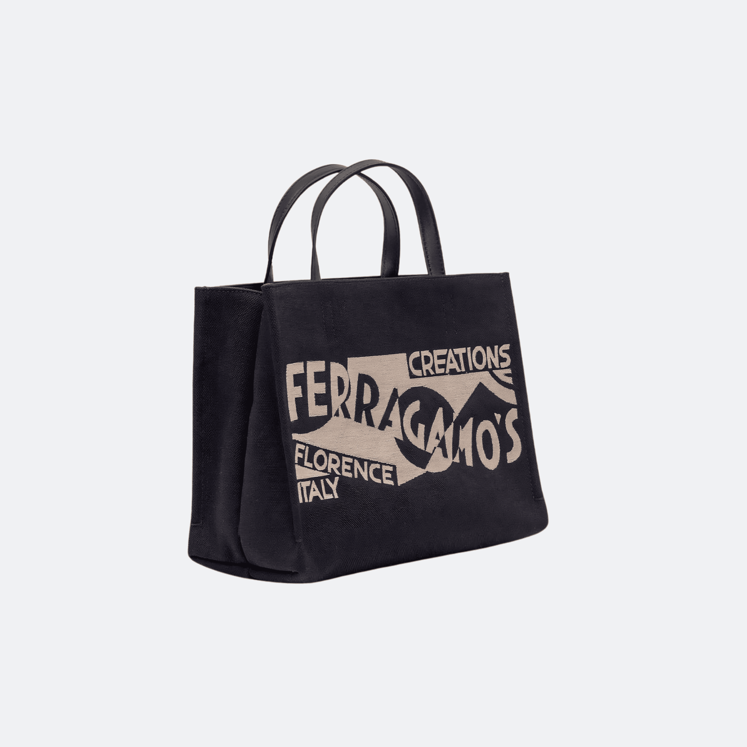 Ferragamo Logo Embroidered Tote Bag - Black alternate