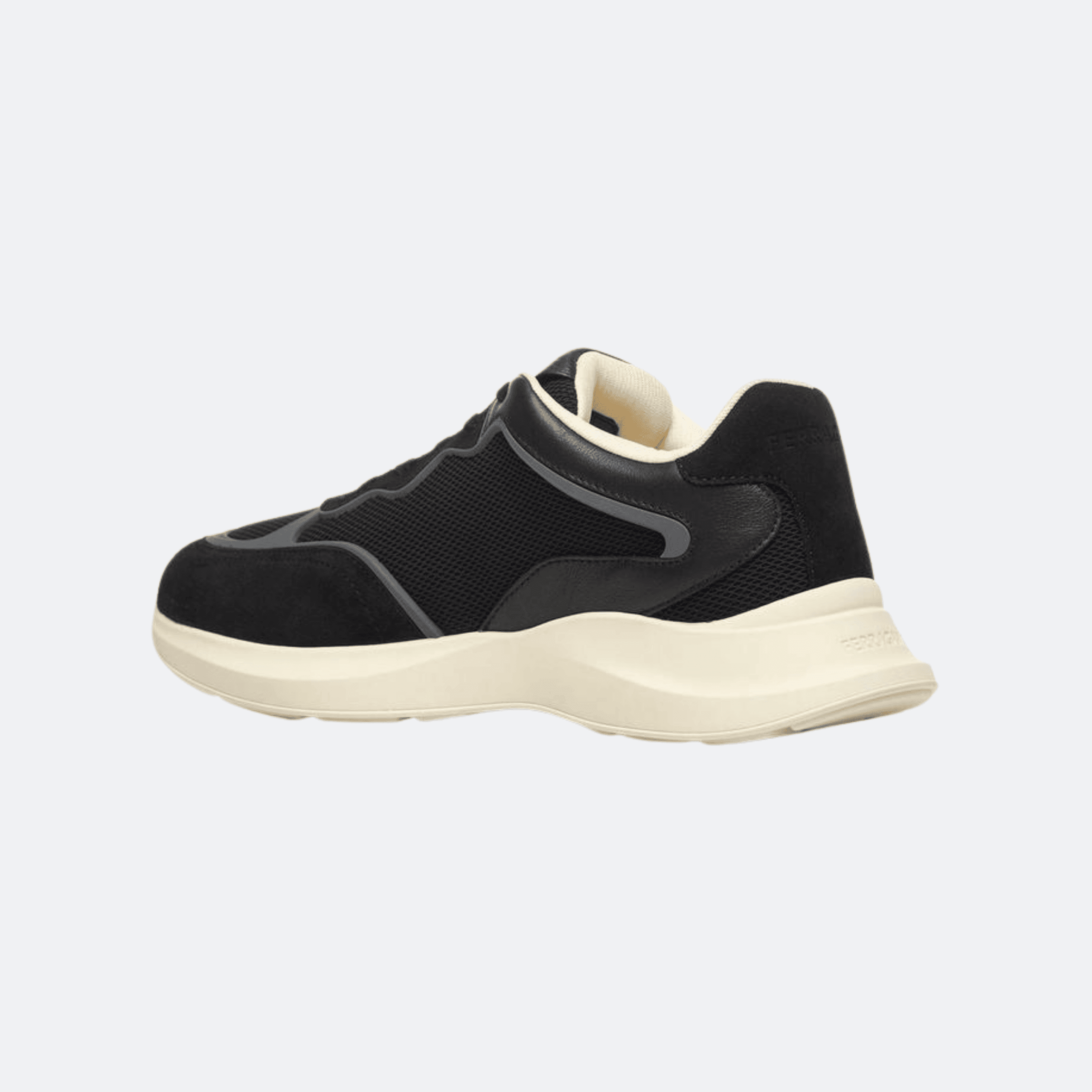 Ferragamo Men’s Gancini Mesh Sneakers - Black alternate