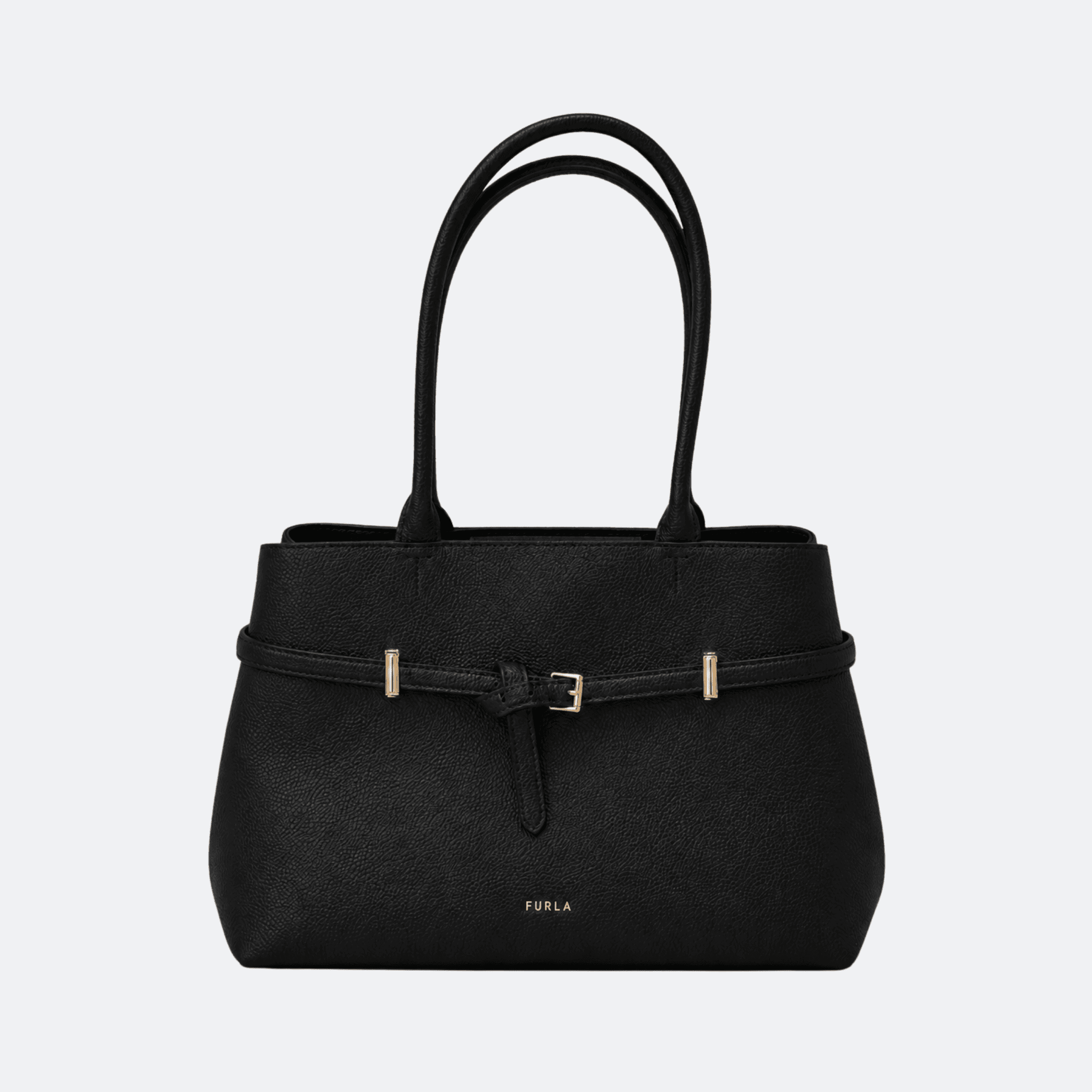 Furla Aura L Tote Bag for Women - Black