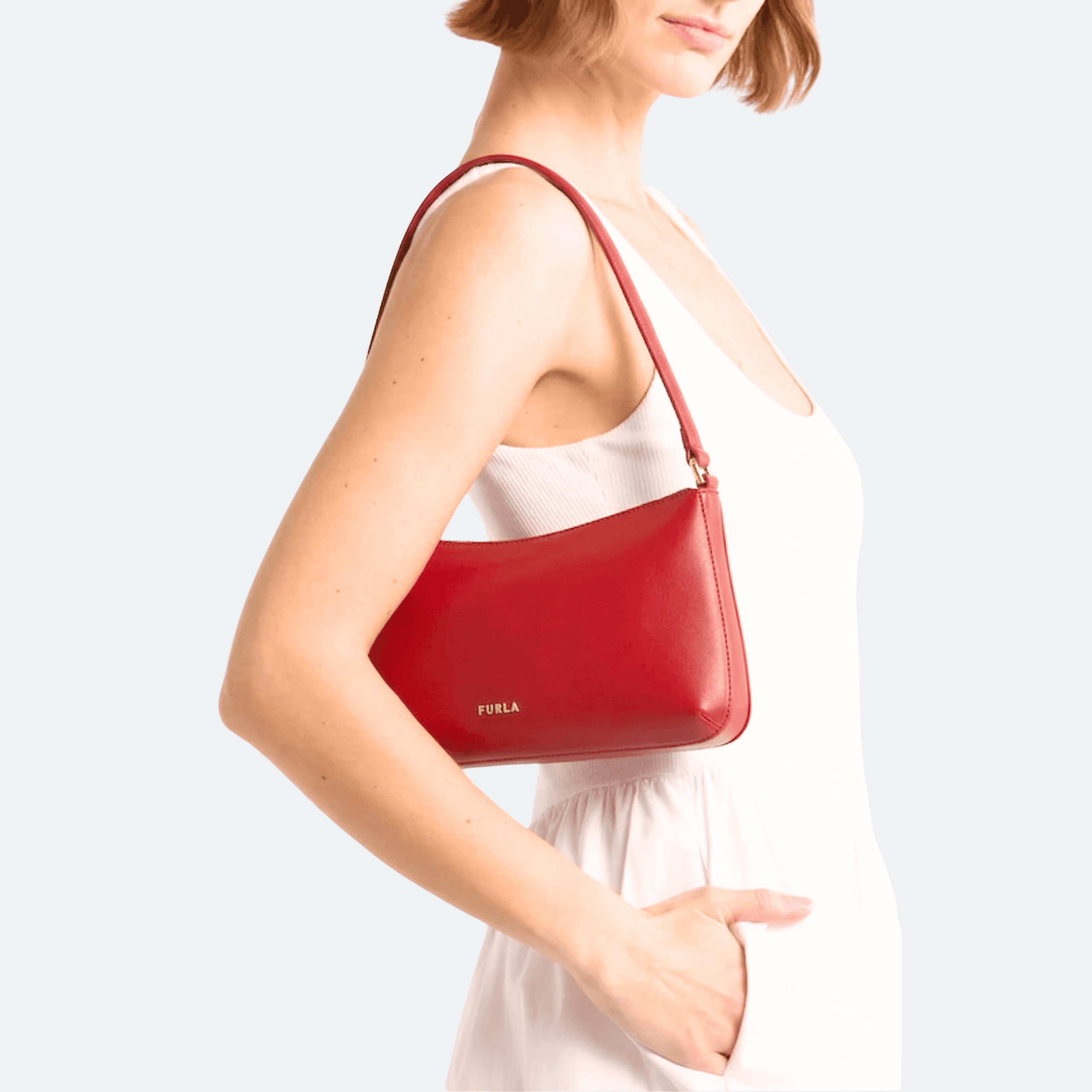 Furla Cassiopea Mini Shoulder Bag - Coral Red alternate