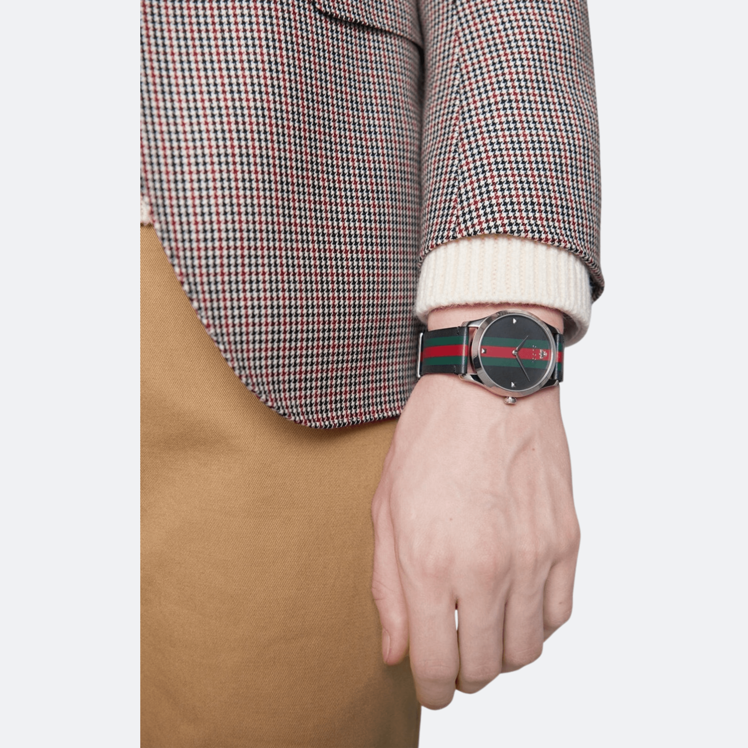 Gucci G-Timeless Web Stripe Watch (In Stock) alternate