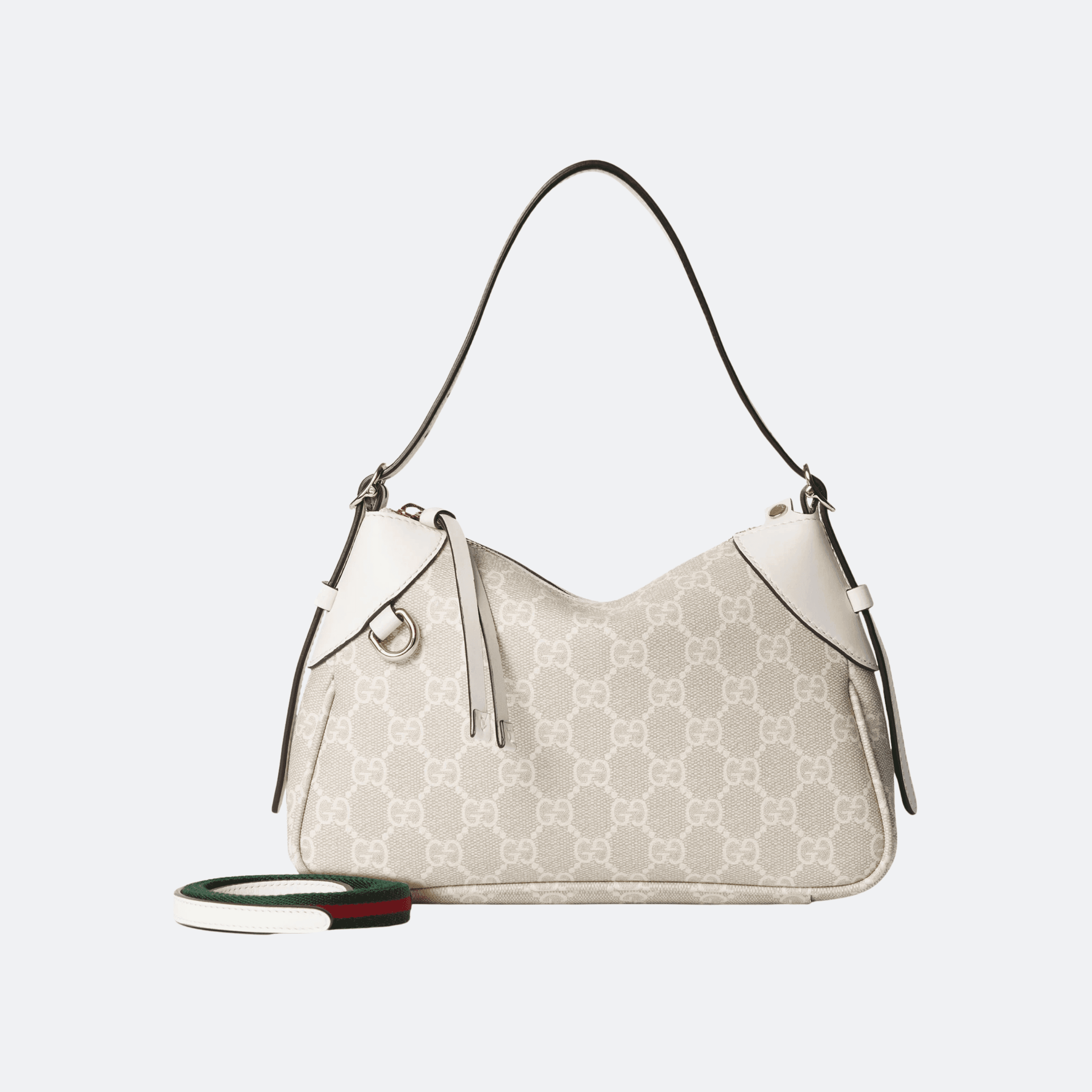 Gucci GG Canvas Small Shoulder Bag - Beige-White alternate