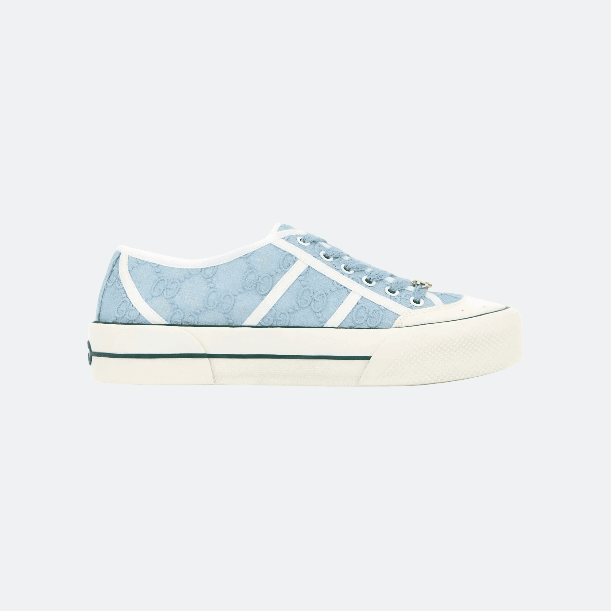 Gucci Tennis 1977 GG Low-Top Sneakers - Light Blue