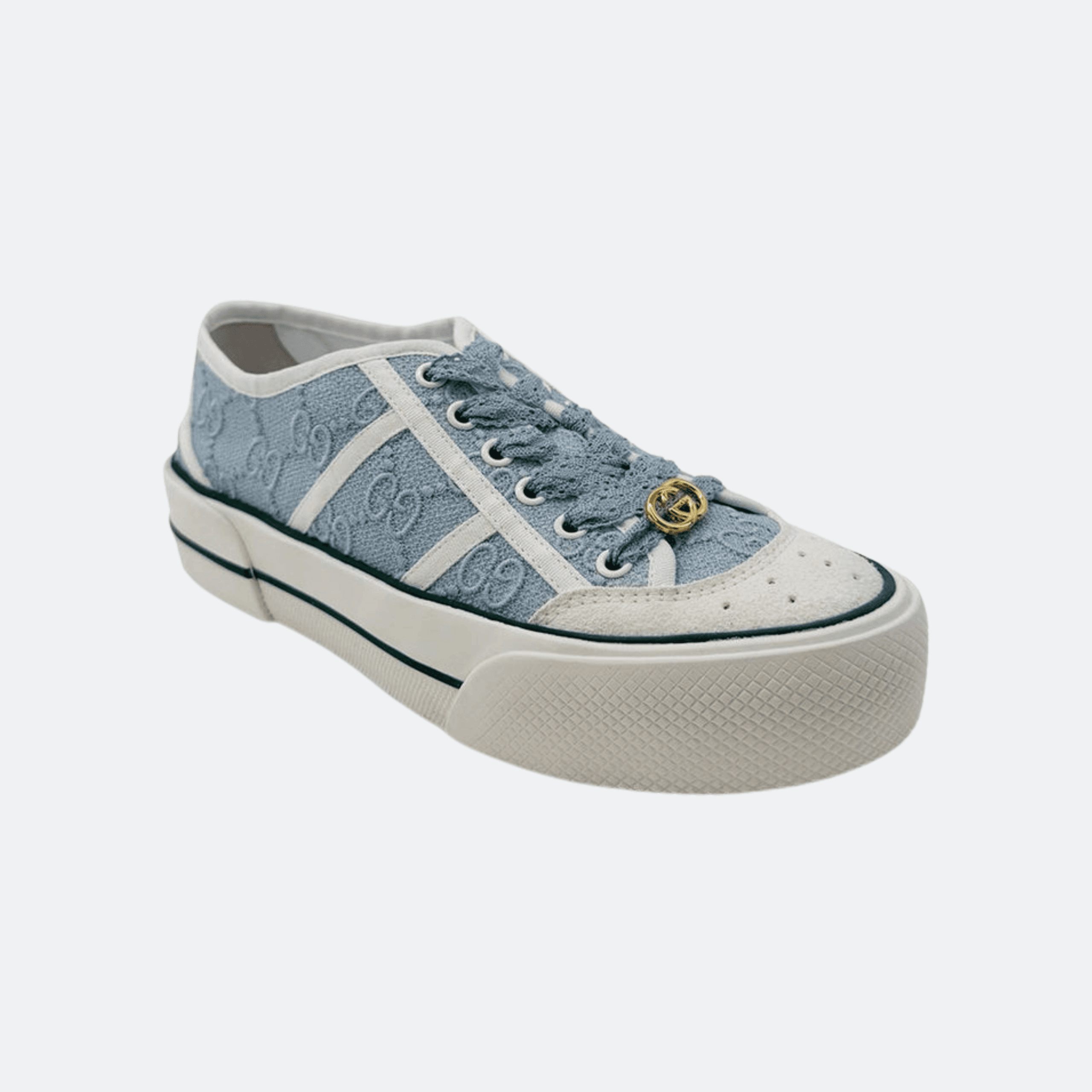 Gucci Tennis 1977 GG Low-Top Sneakers - Light Blue alternate