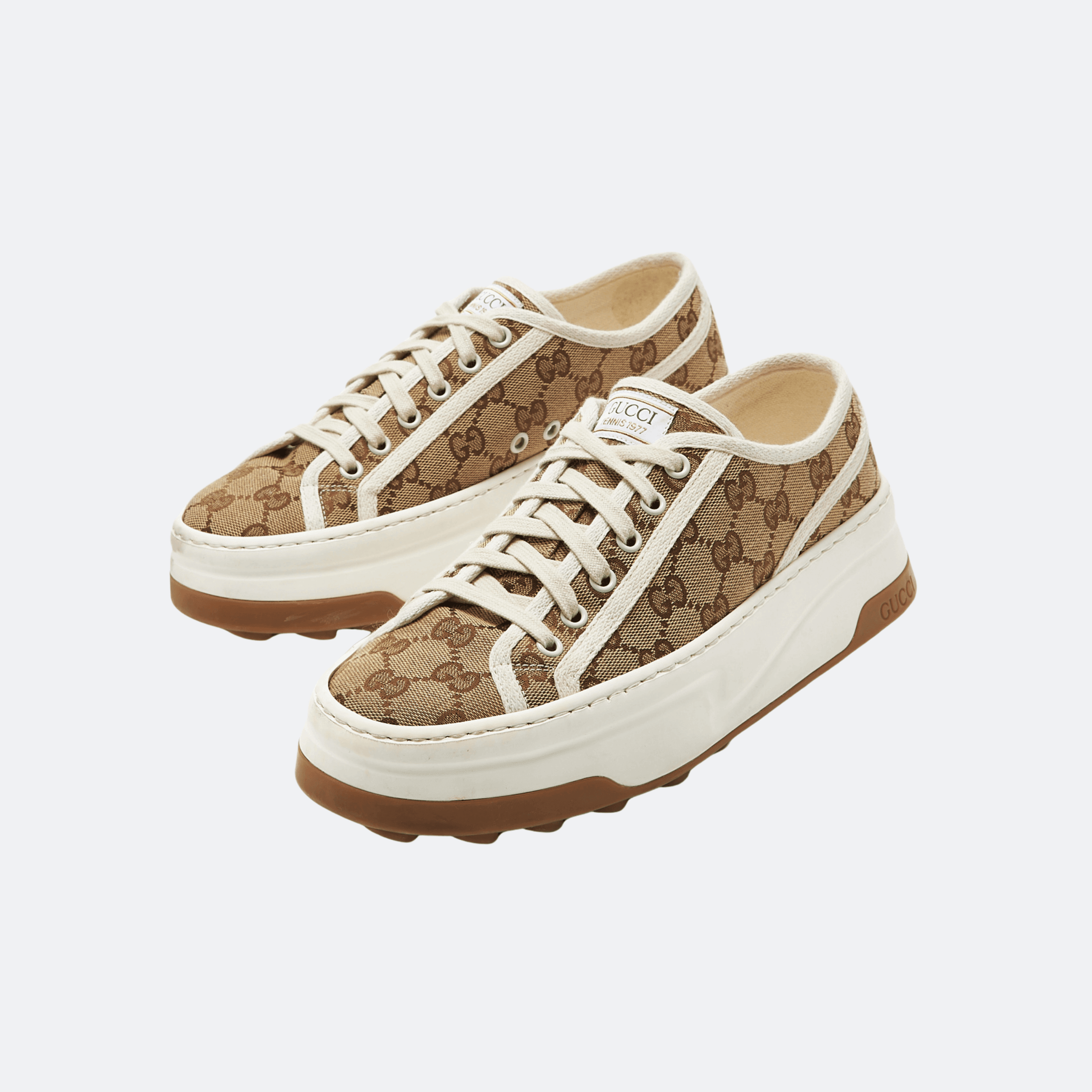 Gucci GG Supreme Canvas Low-Top Sneakers - Beige (37 in Stock) alternate