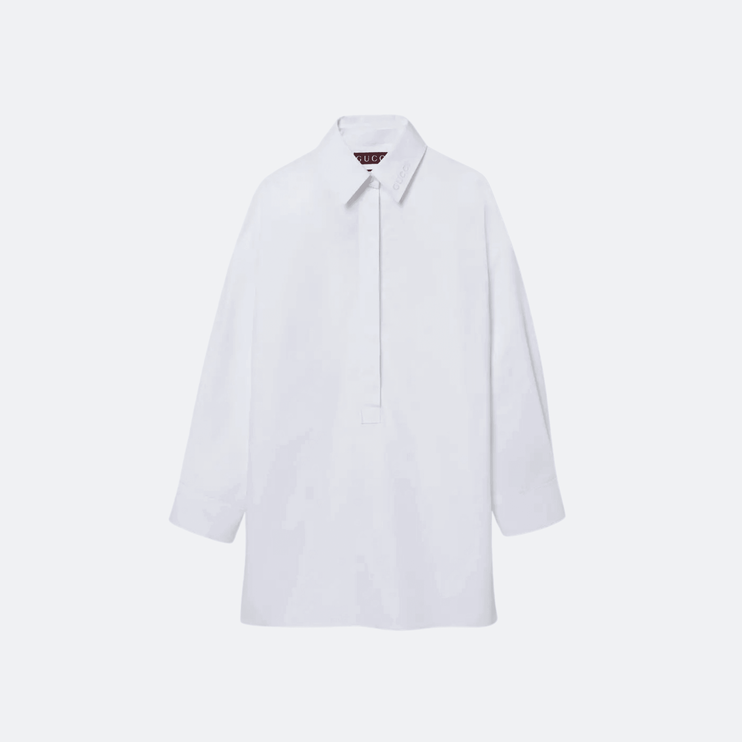 Gucci Heavy Cotton Poplin Shirt For Women – White