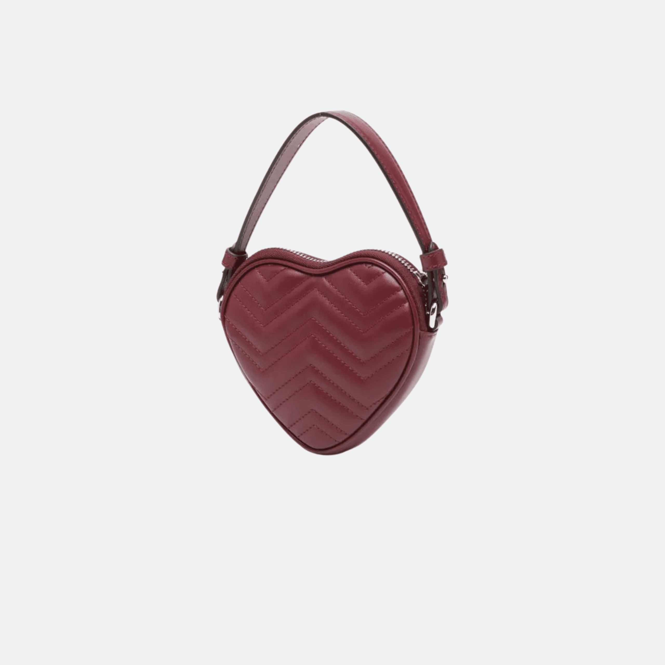 Gucci Mini GG Marmont Heart-Shaped Tote Bag - Burgundy alternate