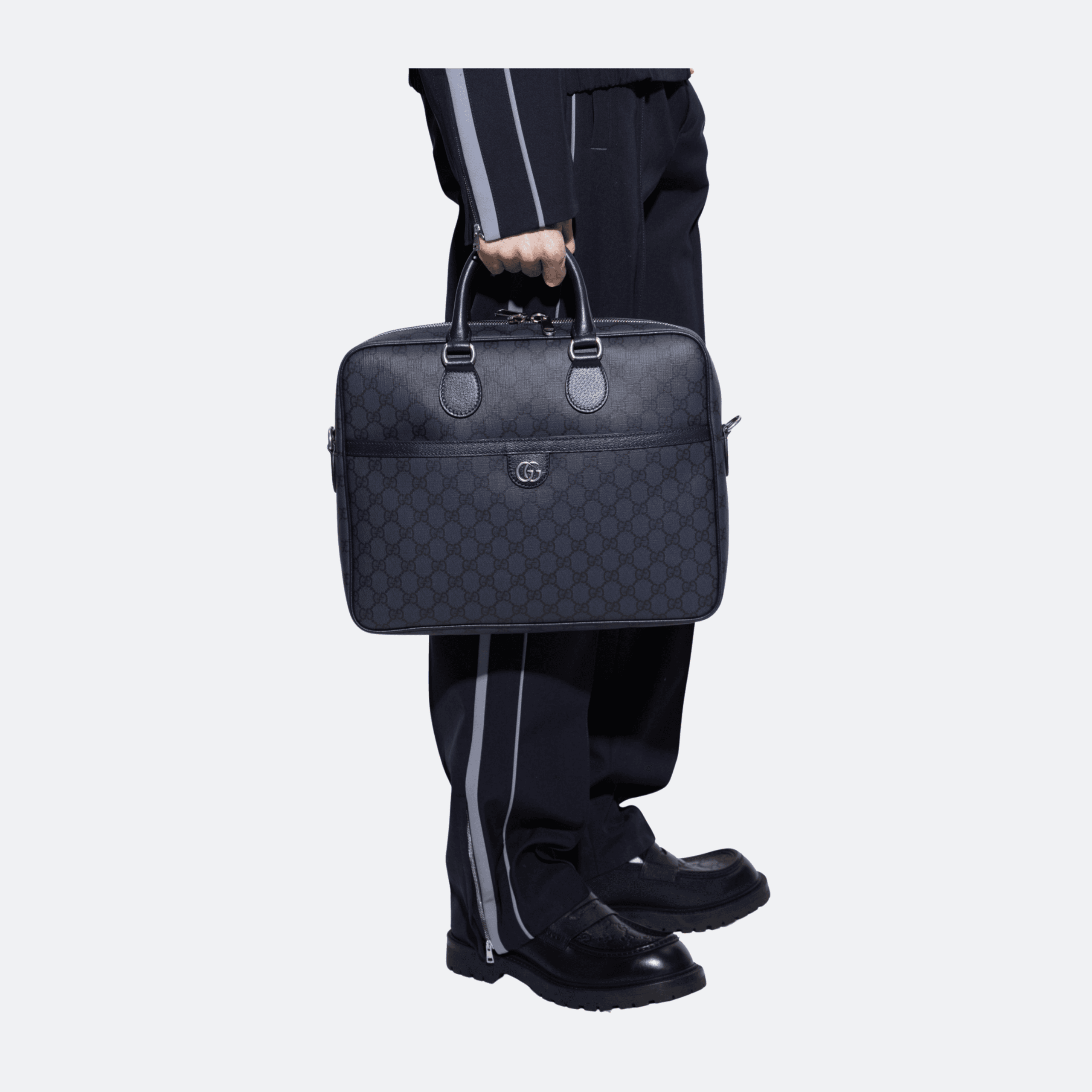 Gucci Ophidia Medium GG Navy Blue Briefcase alternate