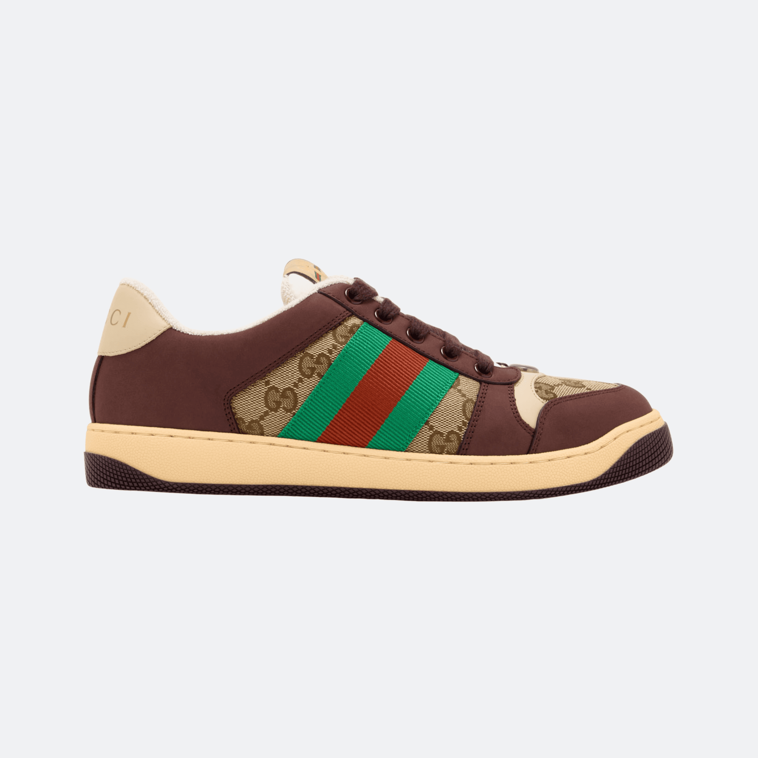 Gucci Screener Sneakers For Men - Brown