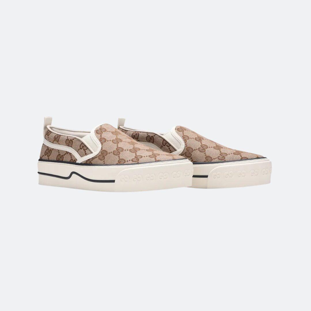Gucci Tennis 1977 Slip On Low Top Beige Sneakers alternate