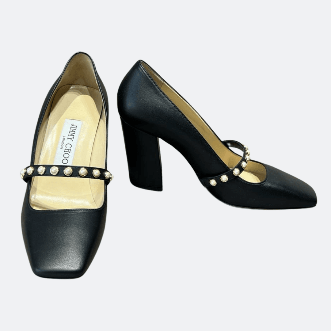 Jimmy Choo Detailed Leather Pumps
