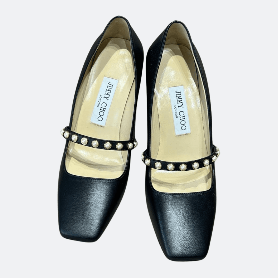 Jimmy Choo Detailed Leather Pumps alternate