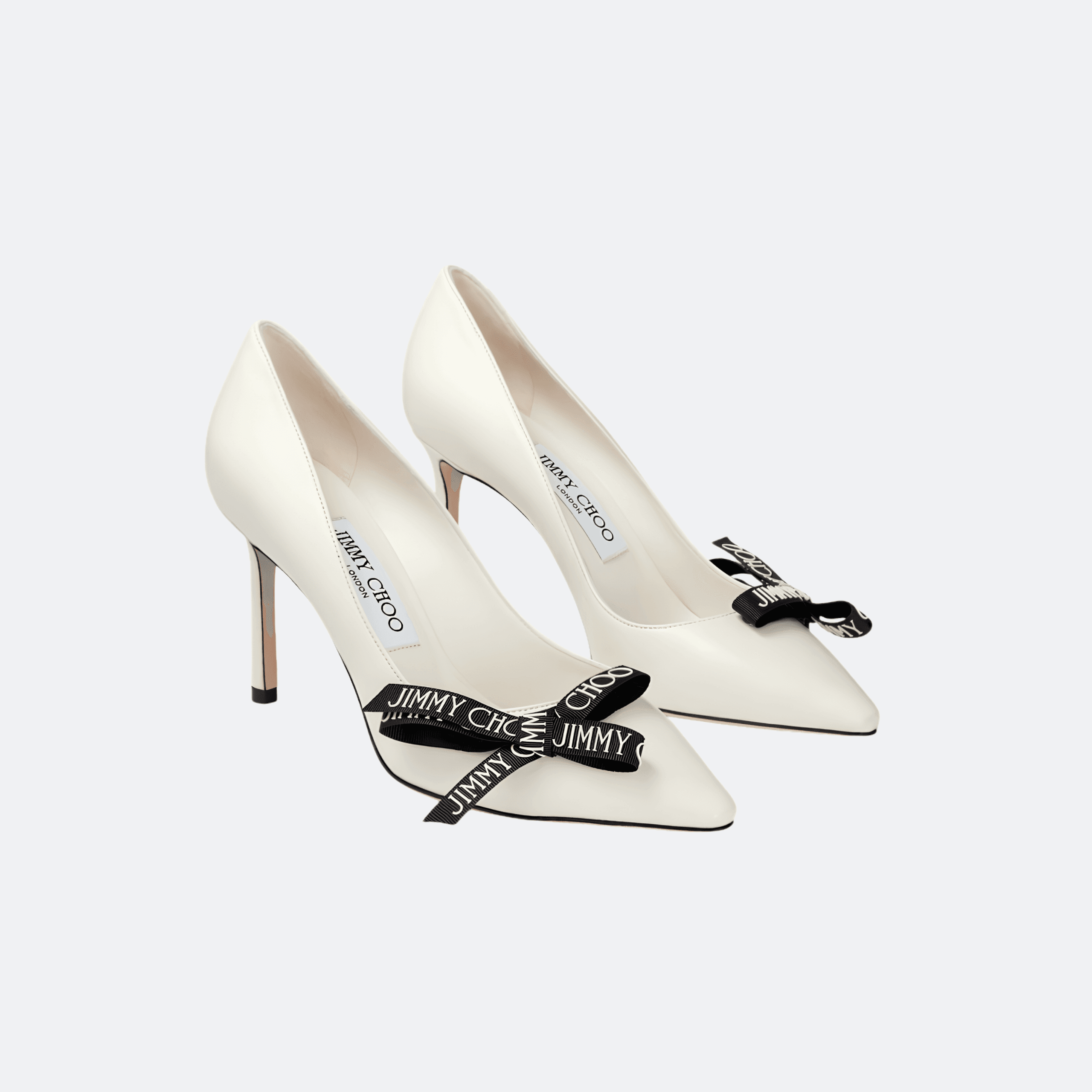 Jimmy Choo Dover 85 mm Leather Pumps - White alternate