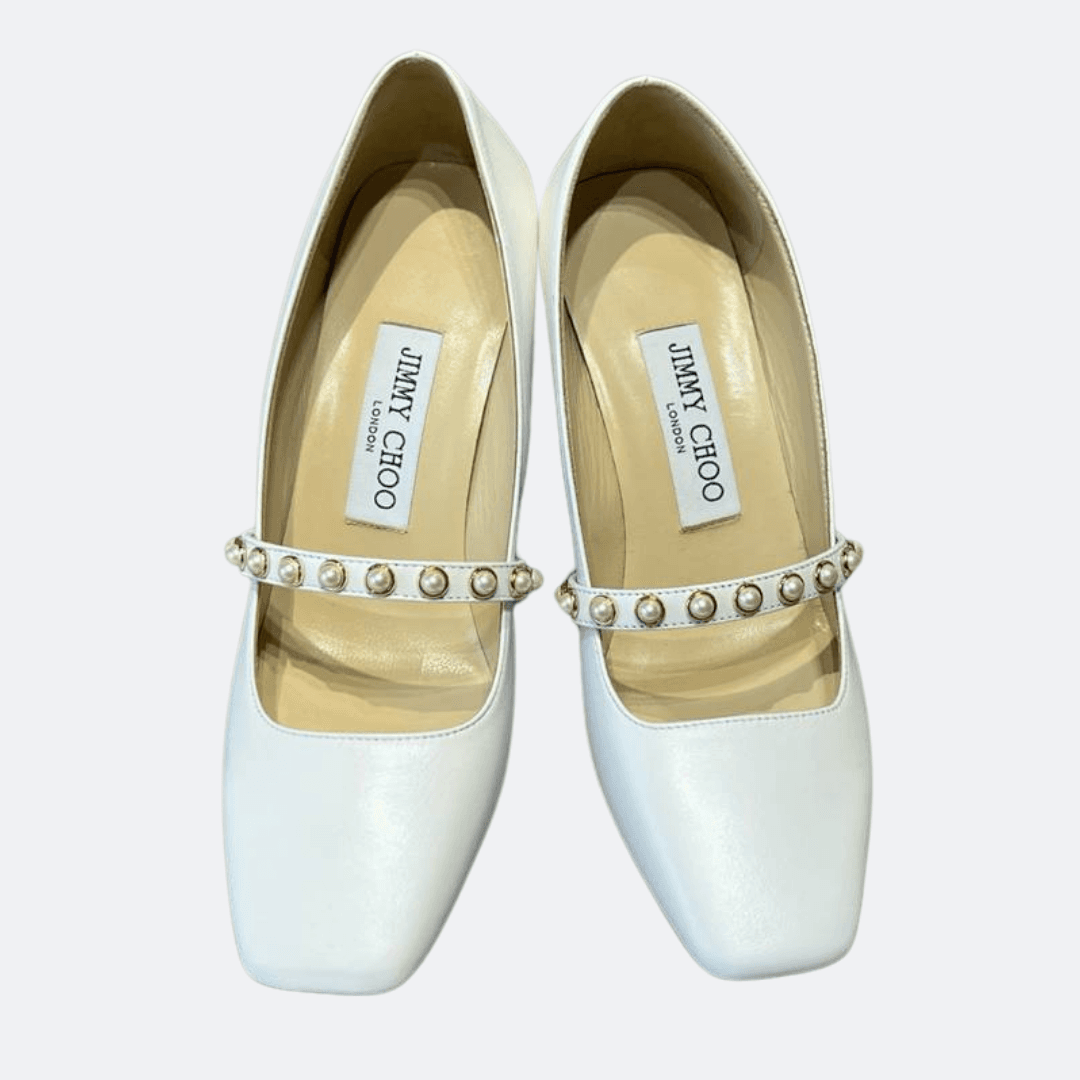 Jimmy Choo White Pumps