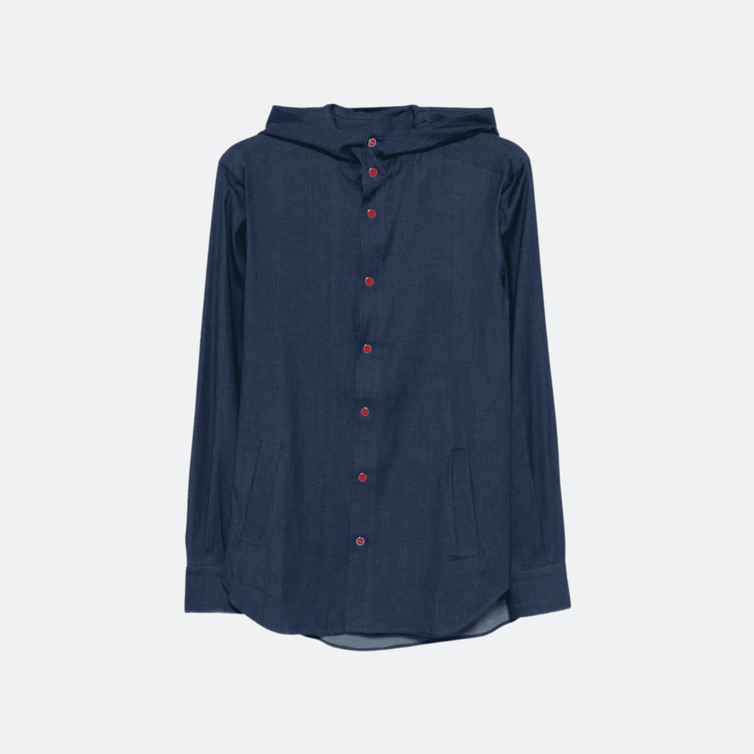Kiton Mariano Hooded Shirt - Navy
