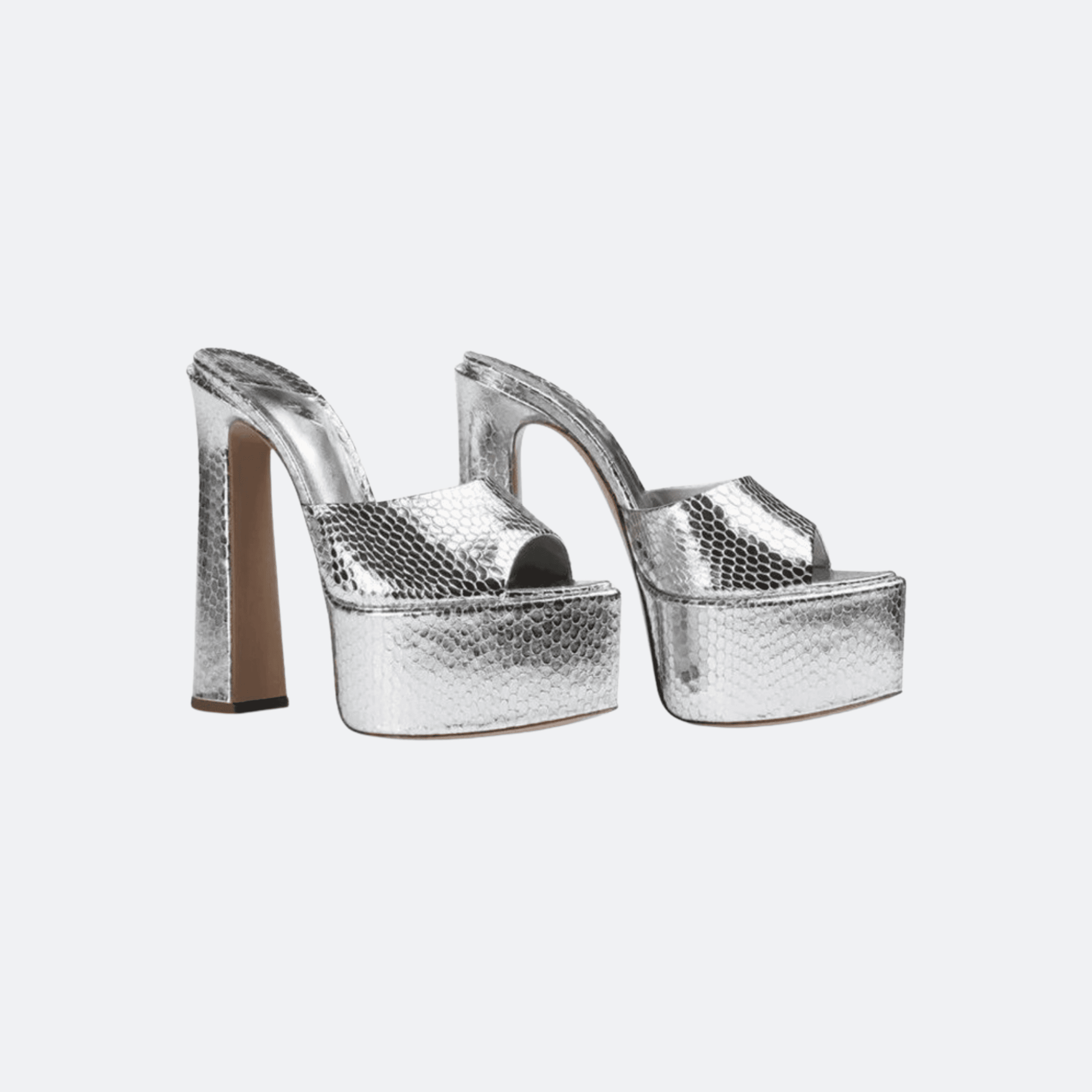 Le Silla 170mm Platform Sandals For Women - Silver alternate