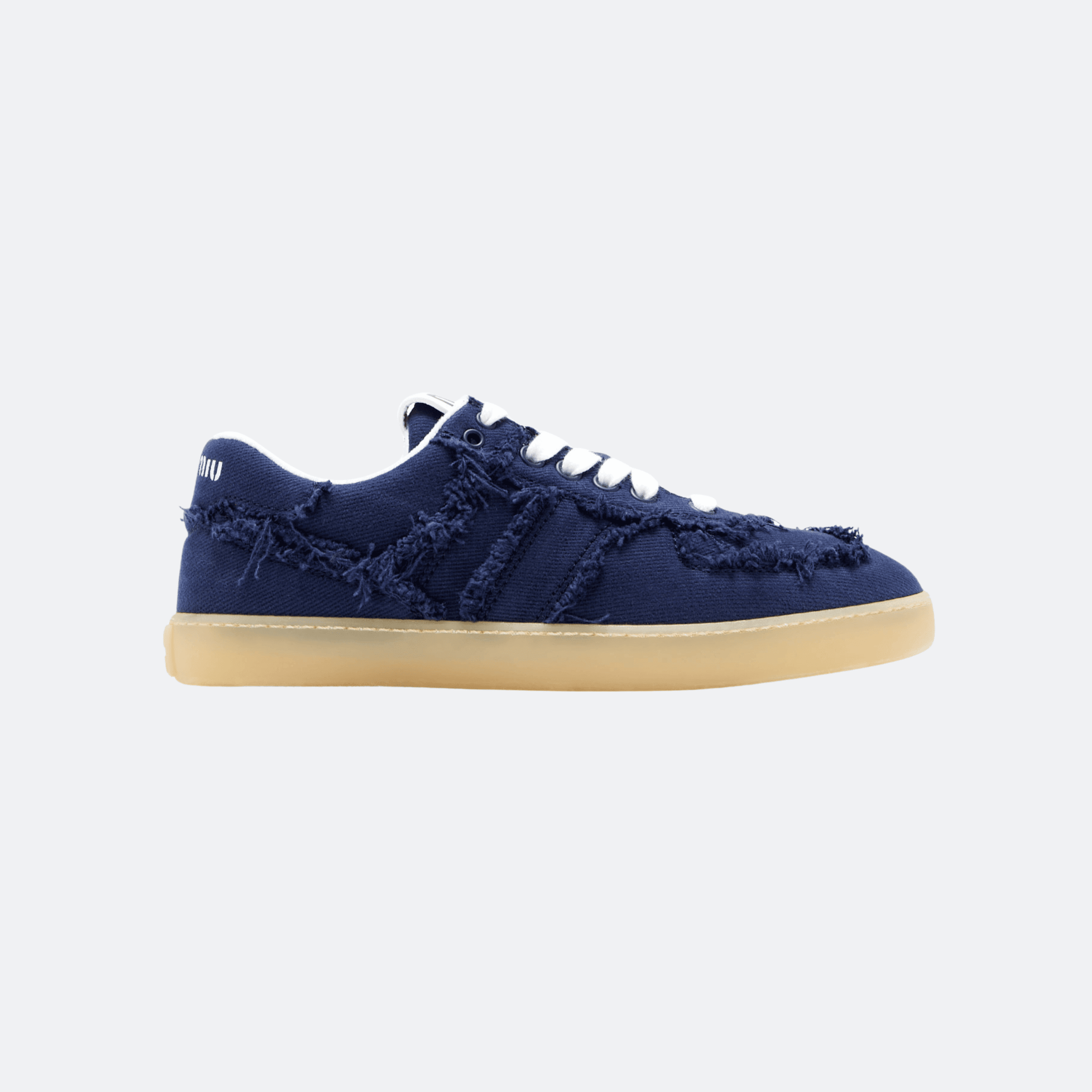 Miu Miu Denim Sneakers For Women - Navy Blue