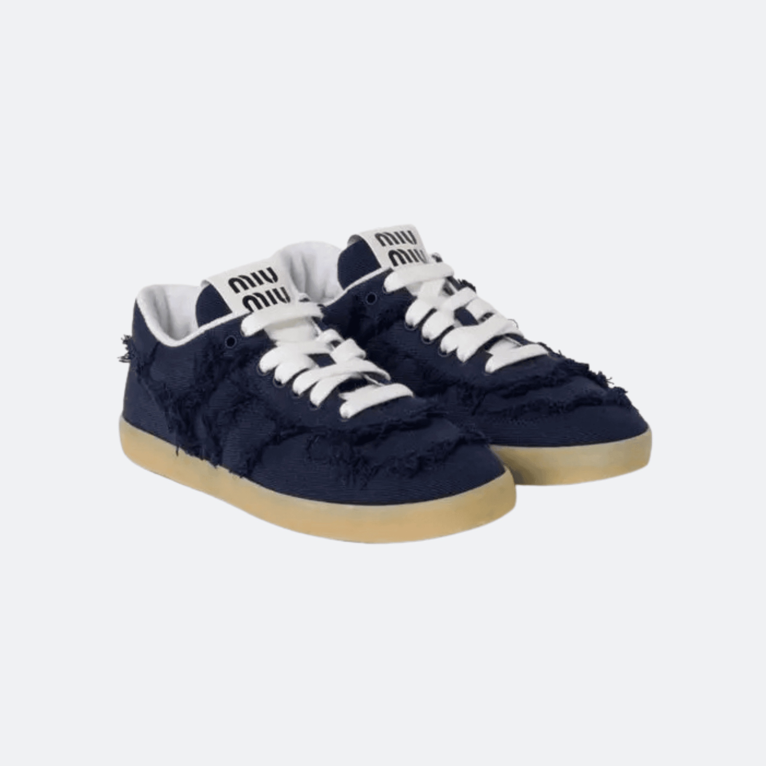 Miu Miu Denim Sneakers For Women - Navy Blue alternate